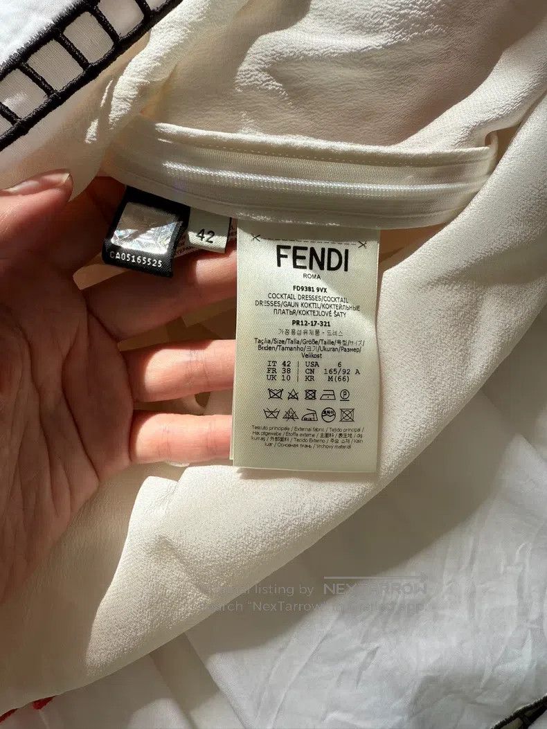 Fendi Fendi Showpiece Dress with Heavily Embroidered Gradation E Size S / US 4 / IT 40 - 9 Thumbnail