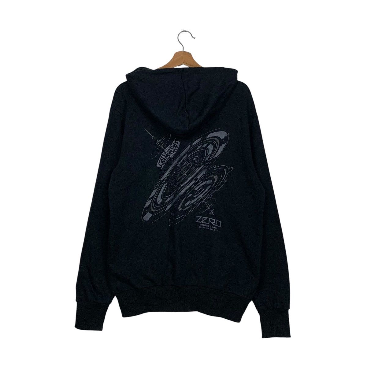 Japanese Brand ZERO Big Logo Double Collar Hoodies Sweatshirt #1723-C76 Size US L / EU 52-54 / 3 - 7 Thumbnail