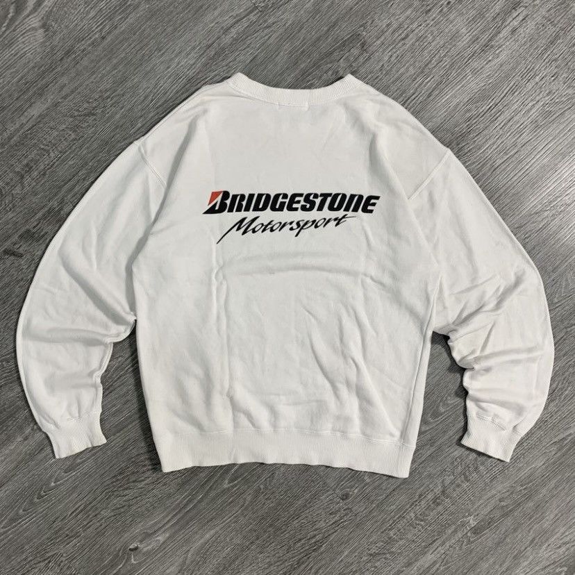 Japanese Brand VINTAGE 90s BRIDGESTONE MOTOR SPORT SWEETSHIRT Size US L / EU 52-54 / 3 - 1 Thumbnail