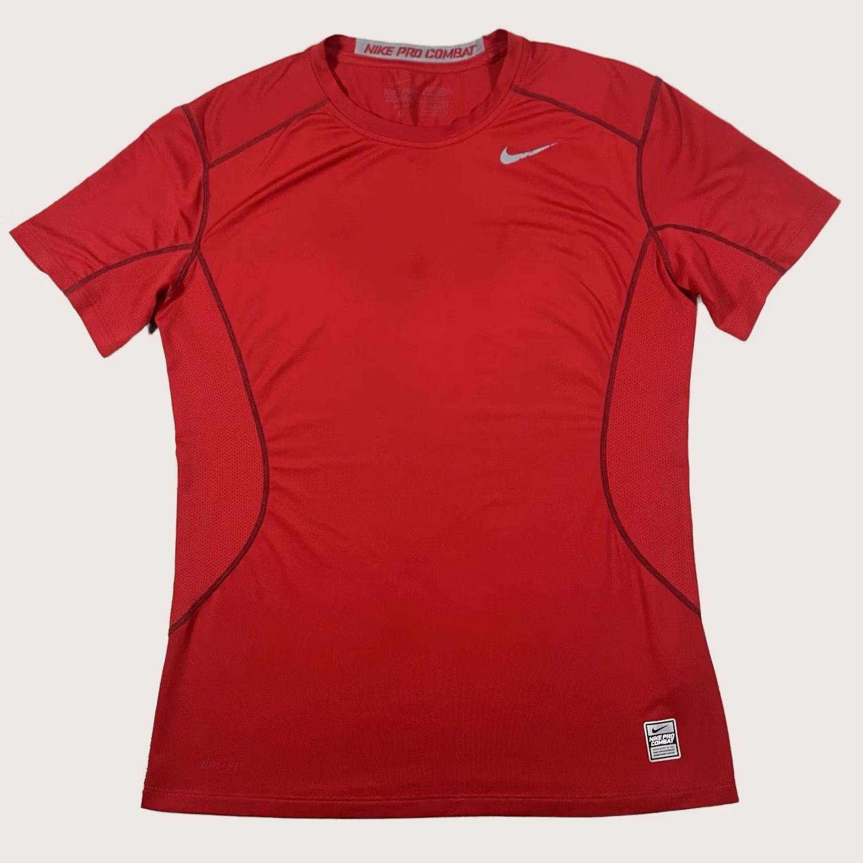 Nike Nike Pro Combat Shirt Men M Red Short Sleeve Nike Dri-Fit Athletic T-Shirt Size US M / EU 48-50 / 2 - 1 Thumbnail