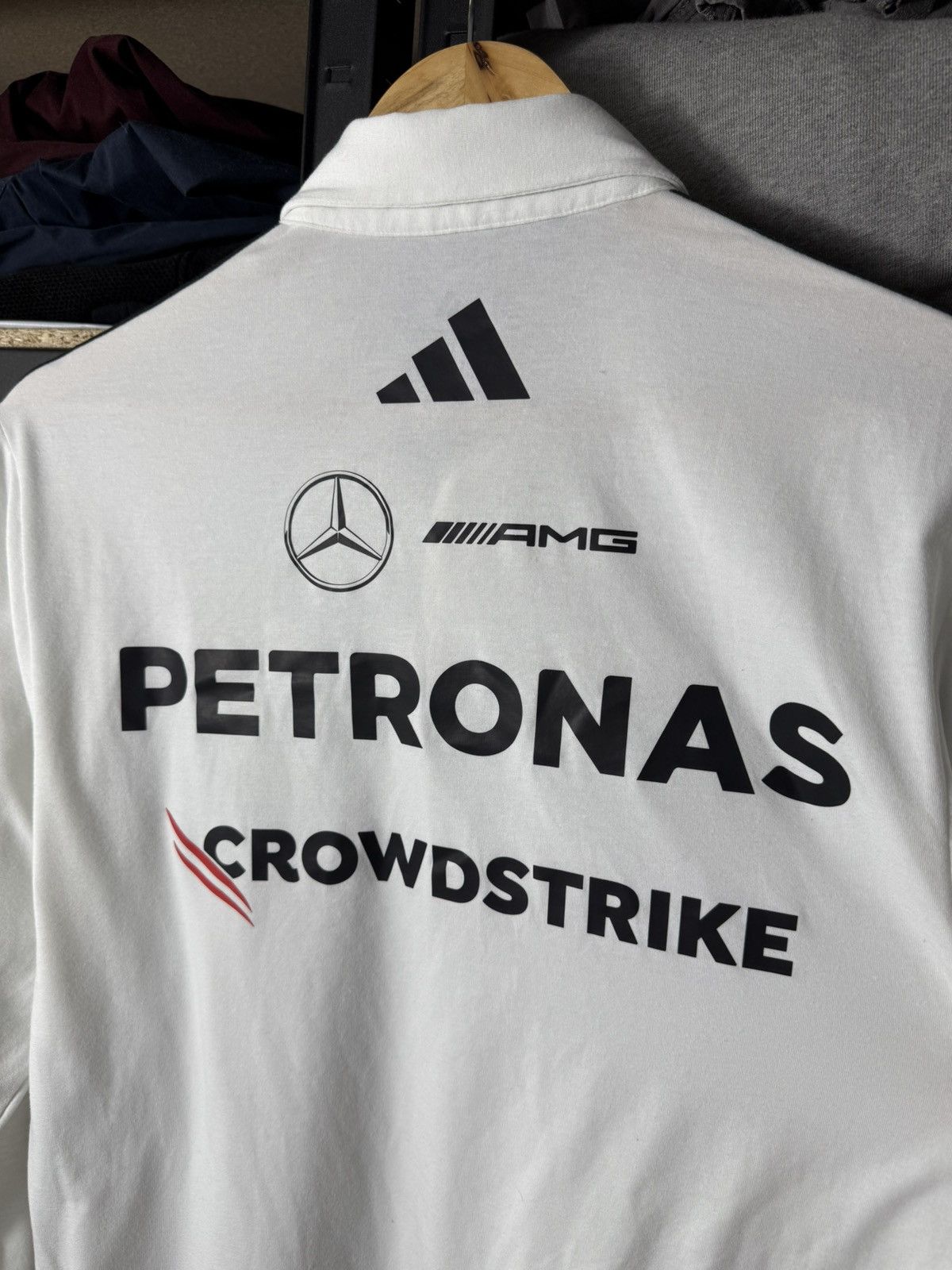 Adidas Adidas Mercedes AMG Petronas F1 Polo Shirt Motorsport Long Size US XS / EU 42 / 0 - 10 Thumbnail
