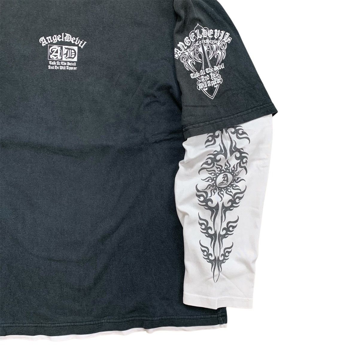 If Six Was Nine × Japanese Brand × Le Grande Bleu (L.G.B.) Angel Devil Poem Double Layerd GOA LGB Style Size US L / EU 52-54 / 3 - 6 Thumbnail