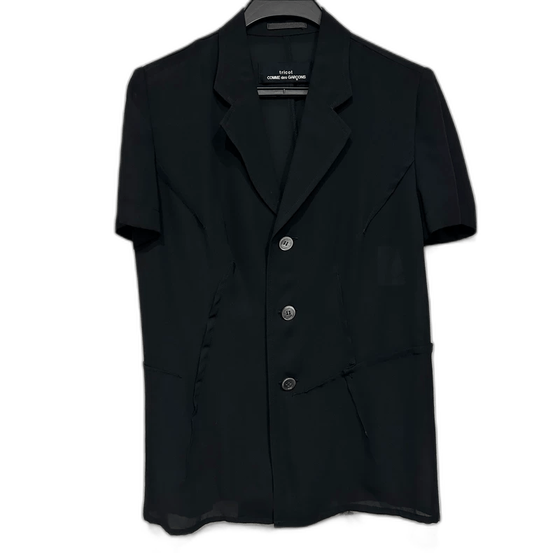 Comme des Garcons Tricot Comme Des Garcons Black Short Sleeve Shirt - dmc Size S / US 4 / IT 40 - 1 Thumbnail