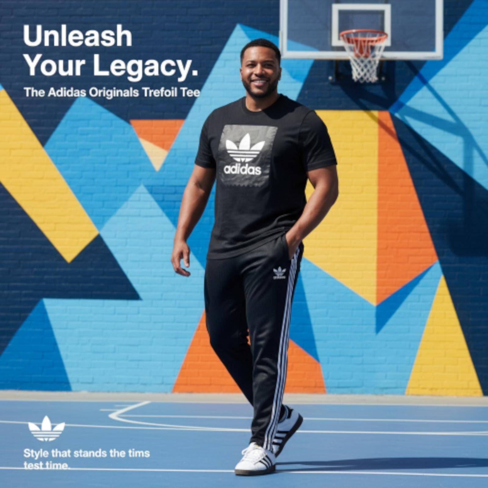 Adidas Adidas Originals Trefoil Black T-Shirt Men's Activewear Size US L / EU 52-54 / 3 - 1 Thumbnail