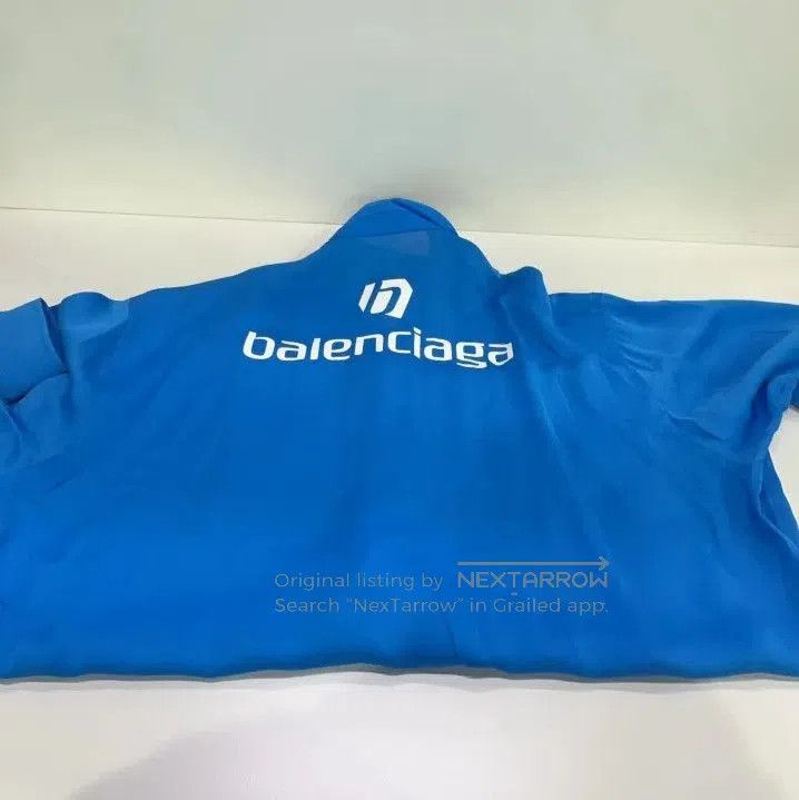 Balenciaga Balenciaga Blue Long Sleeve Shirt with Logo. Size US S / EU 44-46 / 1 - 8 Thumbnail