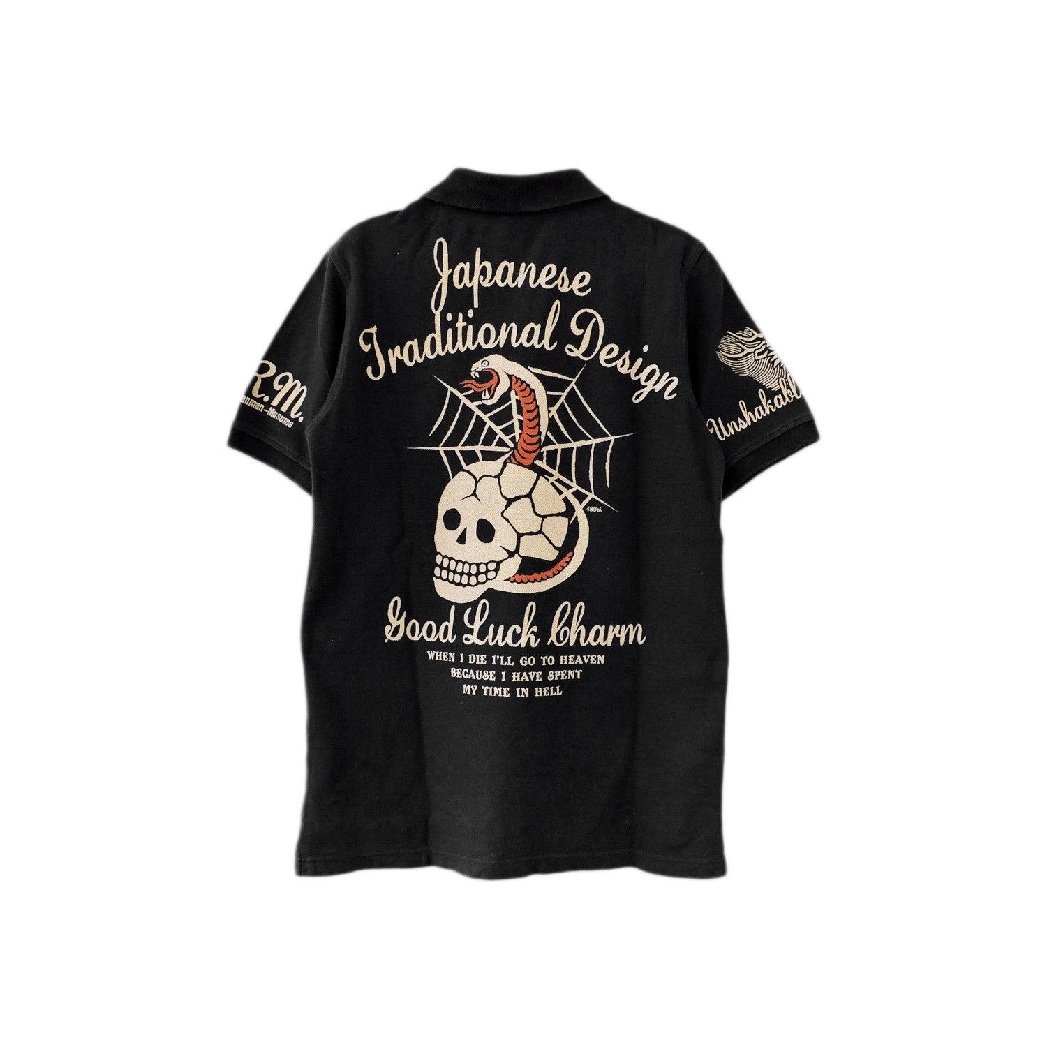 Tedman TEDMAN SKULL SKELETON SNAKE ‘GOOD LUCK CHARM’ POLO SHIRT Size US M / EU 48-50 / 2 - 1 Thumbnail
