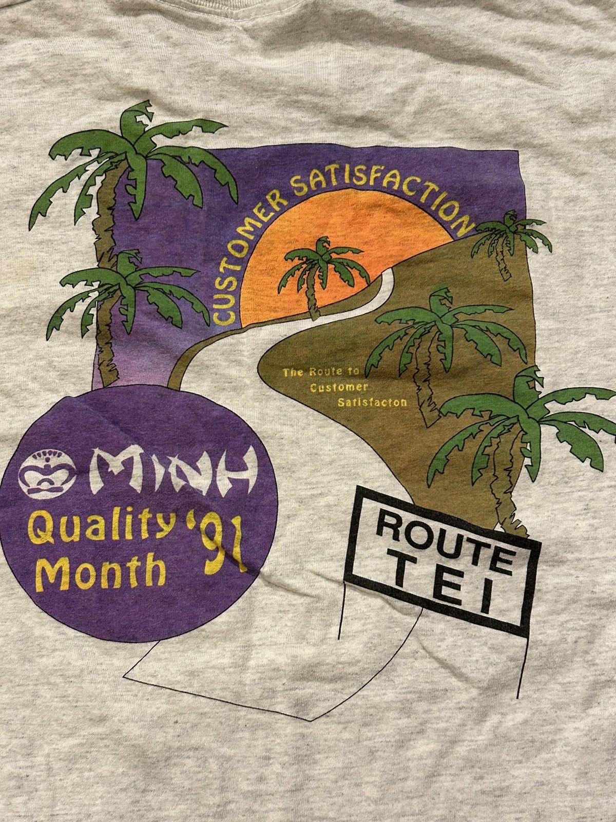 Fruit Of The Loom × Vintage Vintage 90s Graphic Tshirt Size US XL / EU 56 / 4 - 3 Thumbnail