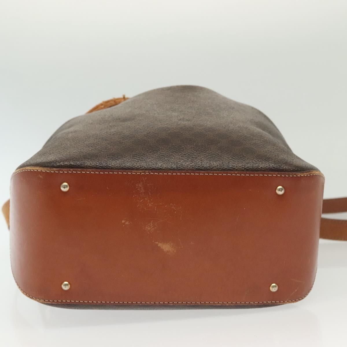 Celine CELINE Macadam Canvas Shoulder Bag Pvc Leather Brown Gold Size ONE SIZE - 9 Thumbnail