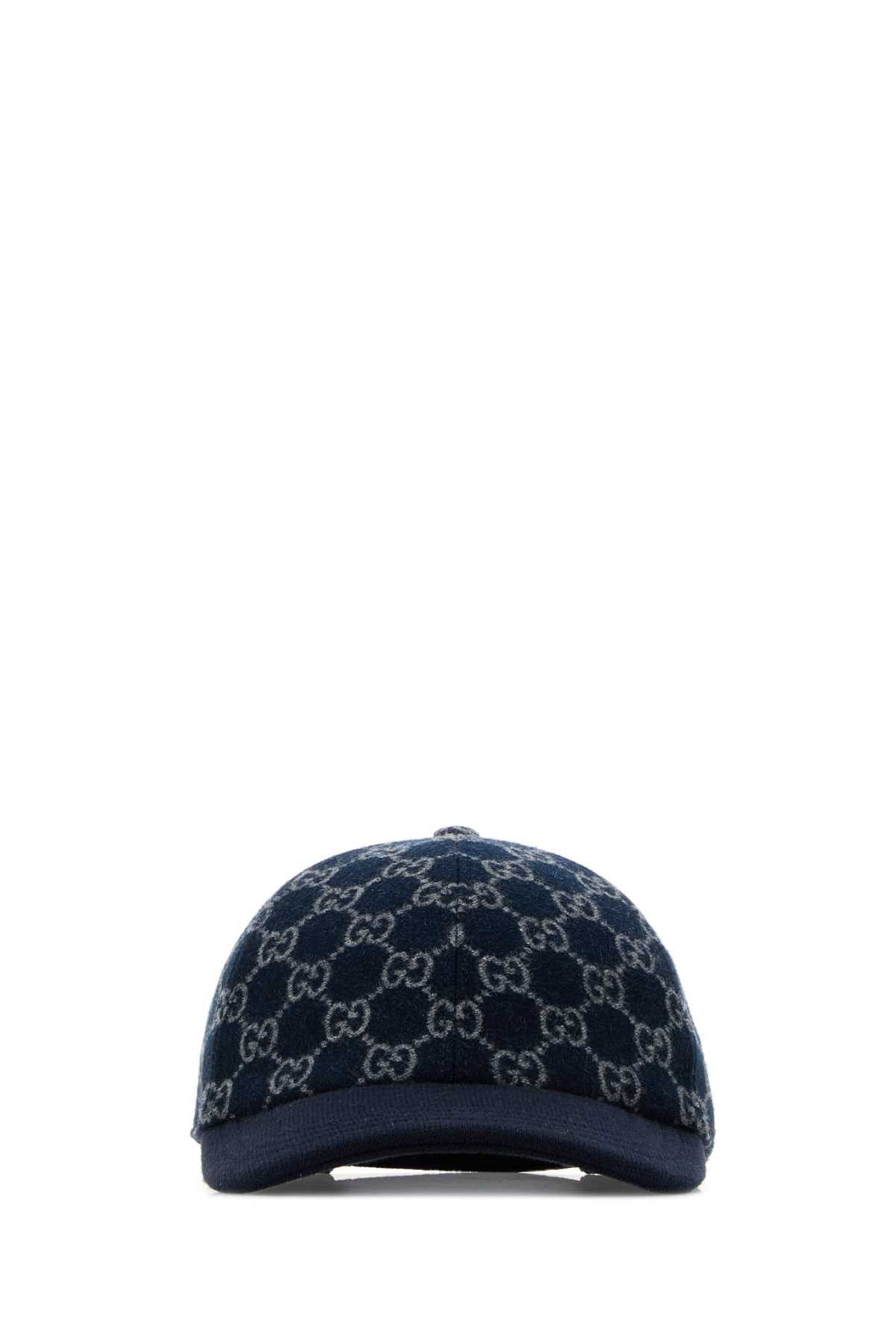 Gucci Embroidered Wool Baseball Cap Size ONE SIZE - 1 Thumbnail