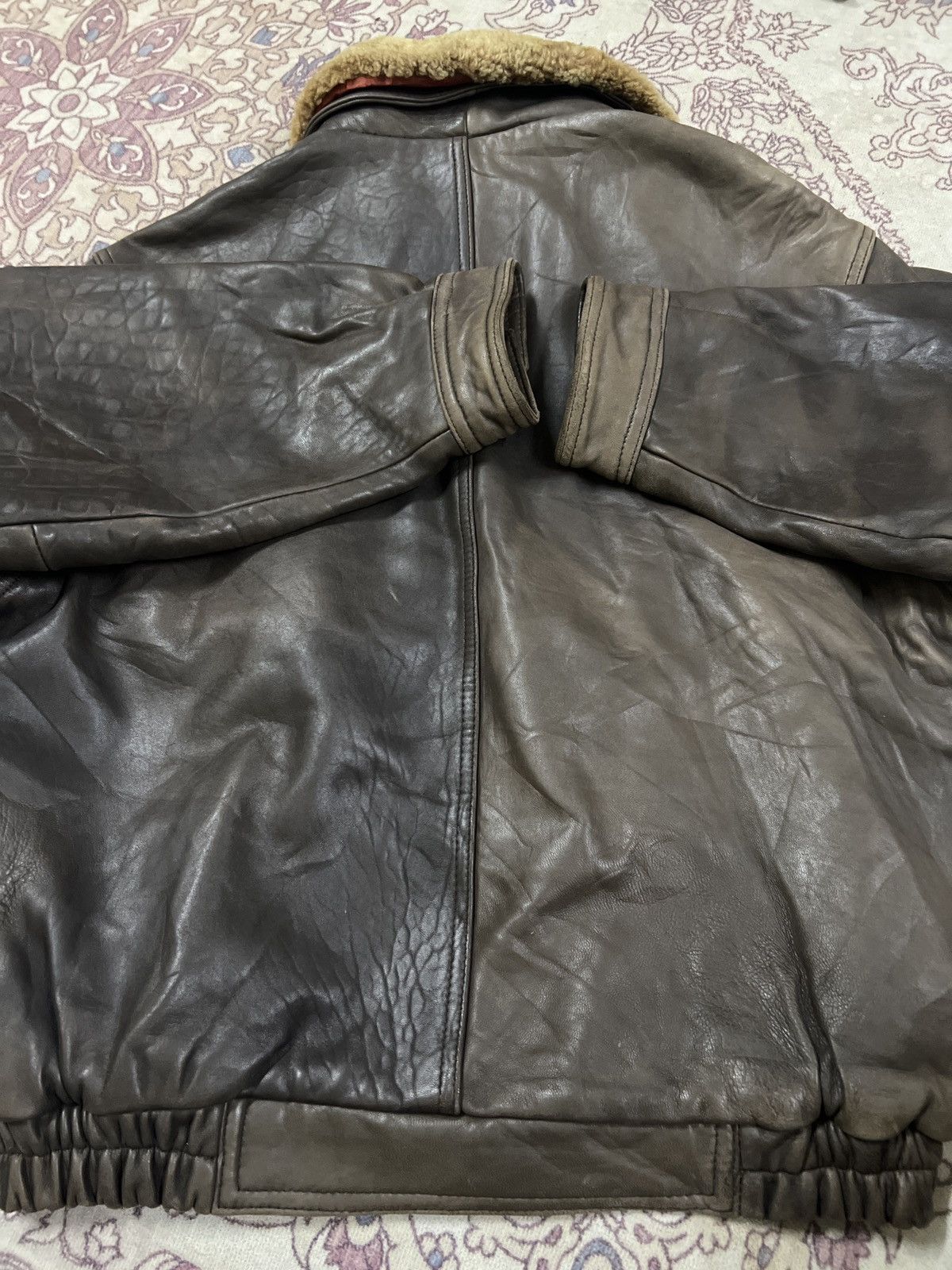 Vintage Very Nice Leather Jacket MILANO. (GJ37) Size US L / EU 52-54 / 3 - 17 Thumbnail