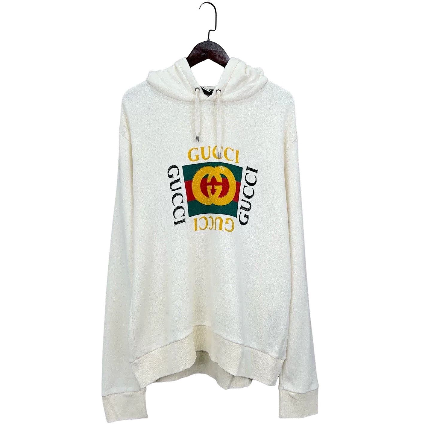 Gucci Gucci Logo Print Hoodie Size XXL Size US XXL / EU 58 / 5 - 1 Thumbnail