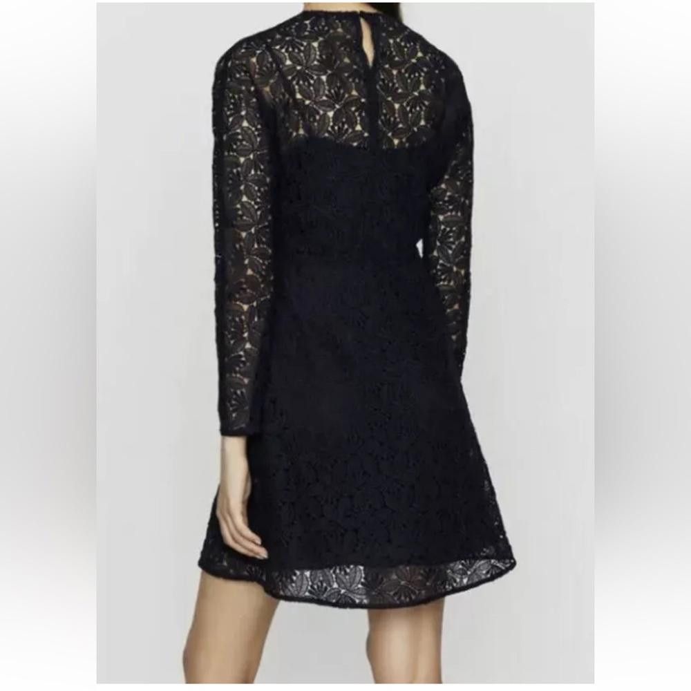 Other Maje Repine Marine Navy Blue Lace Crepe Dress size XL NEW Size XL / US 12-14 / IT 48-50 - 4 Thumbnail