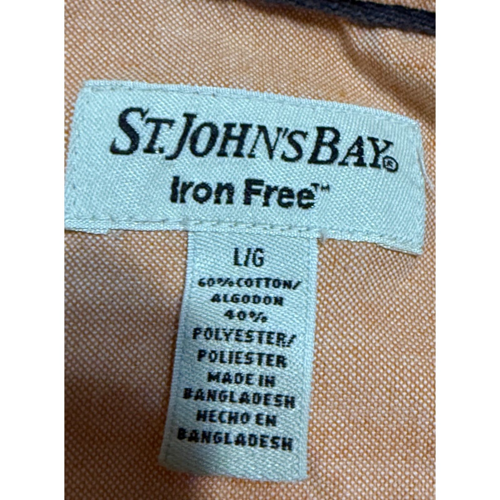 Vintage St. John's Bay Shirt Mens Large Orange Short Sleeve Button Up Shirt Size US L / EU 52-54 / 3 - 5 Thumbnail