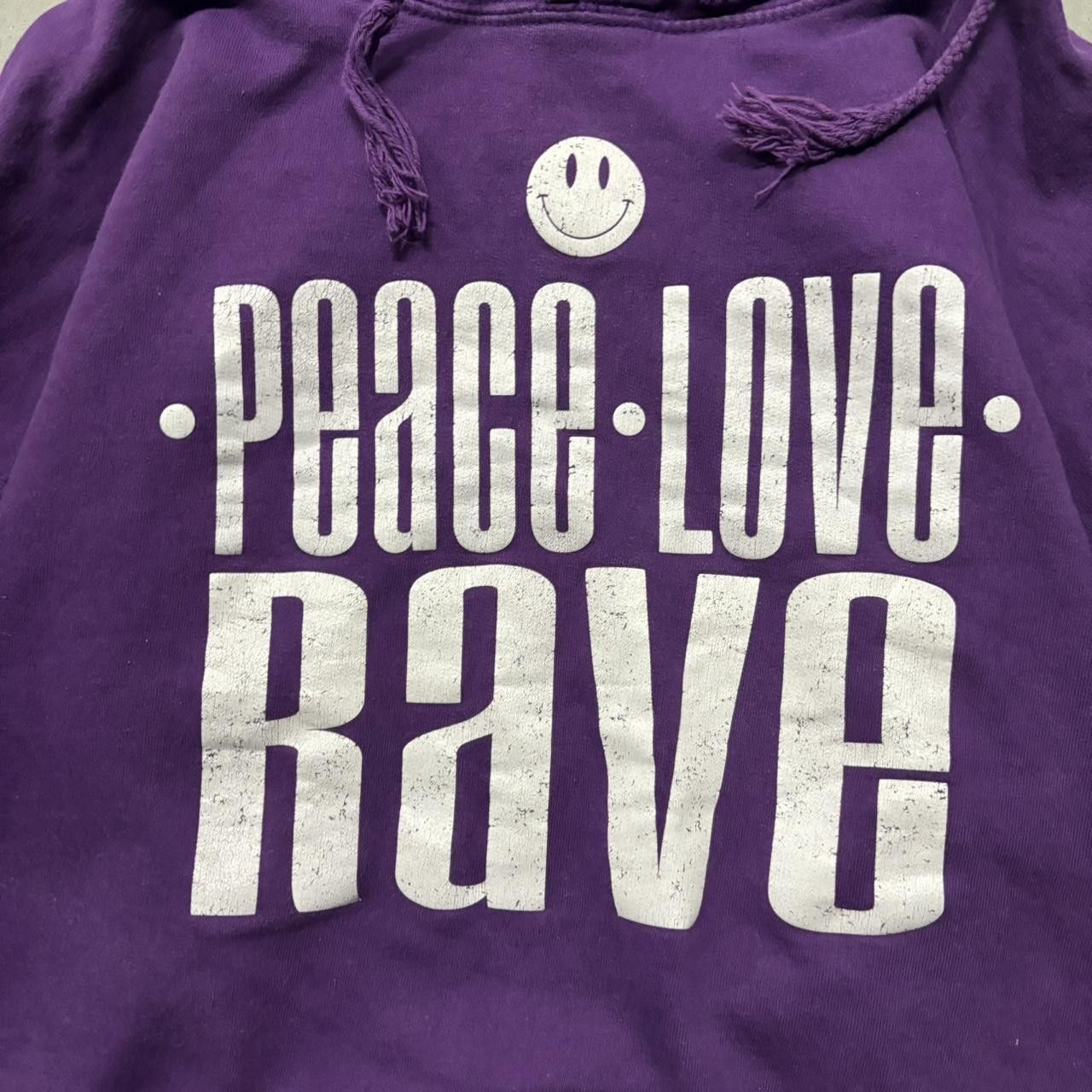 Japanese Brand × Vintage Crazy Vintage Y2K/2000s Purple EDM Rave Cyber Hoodie! Size L / US 10 / IT 46 - 5 Thumbnail