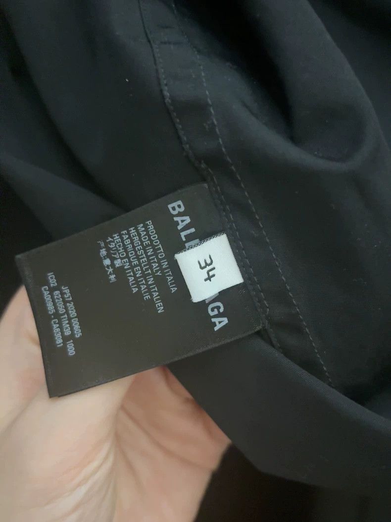 Balenciaga Balenciaga size 34 Black medium and long shirt Size XS / US 0-2 / IT 36-38 - 4 Thumbnail