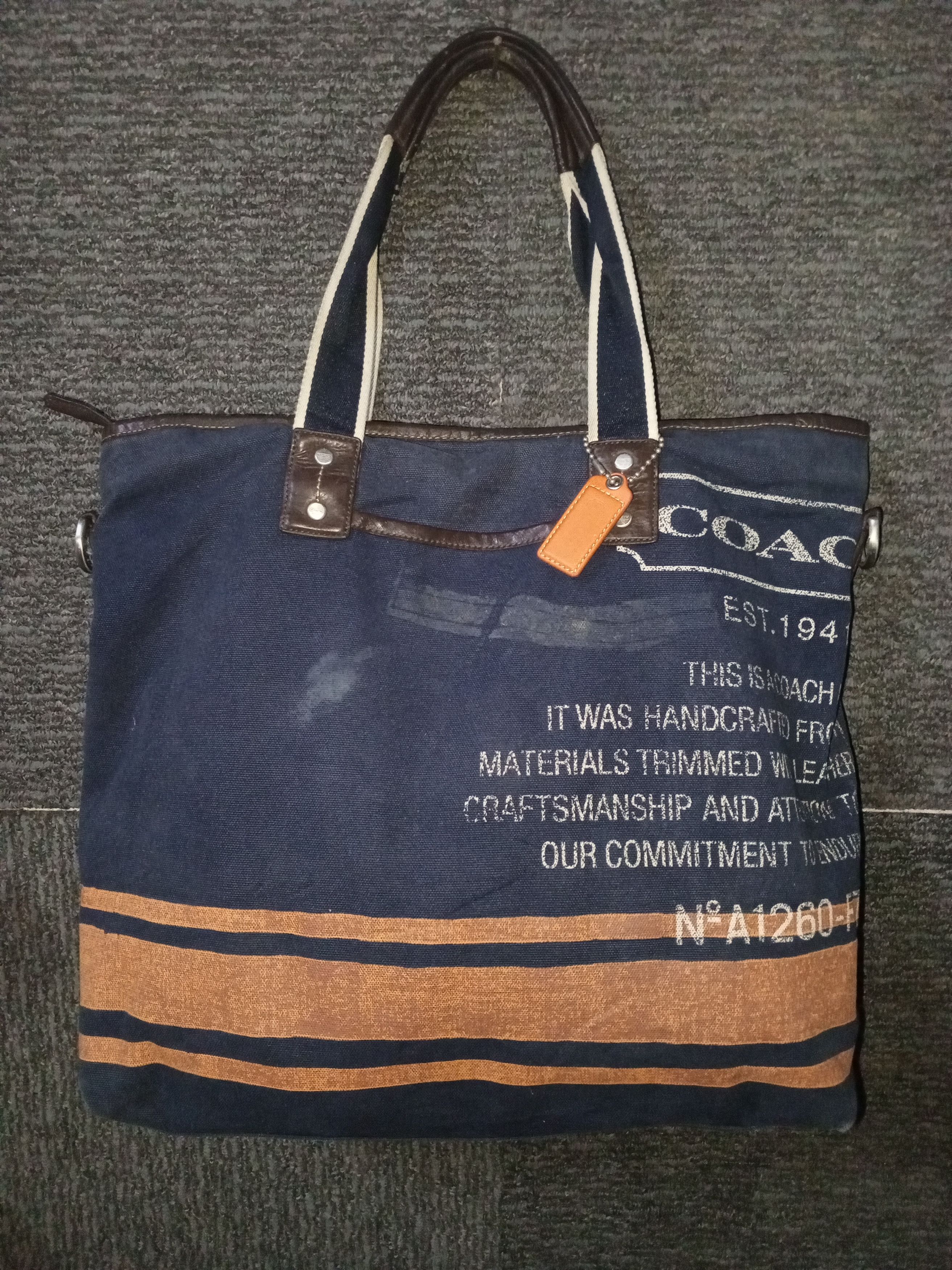 Coach COACH EST.1941 CANVAS TOTE BAG Size ONE SIZE - 1 Thumbnail