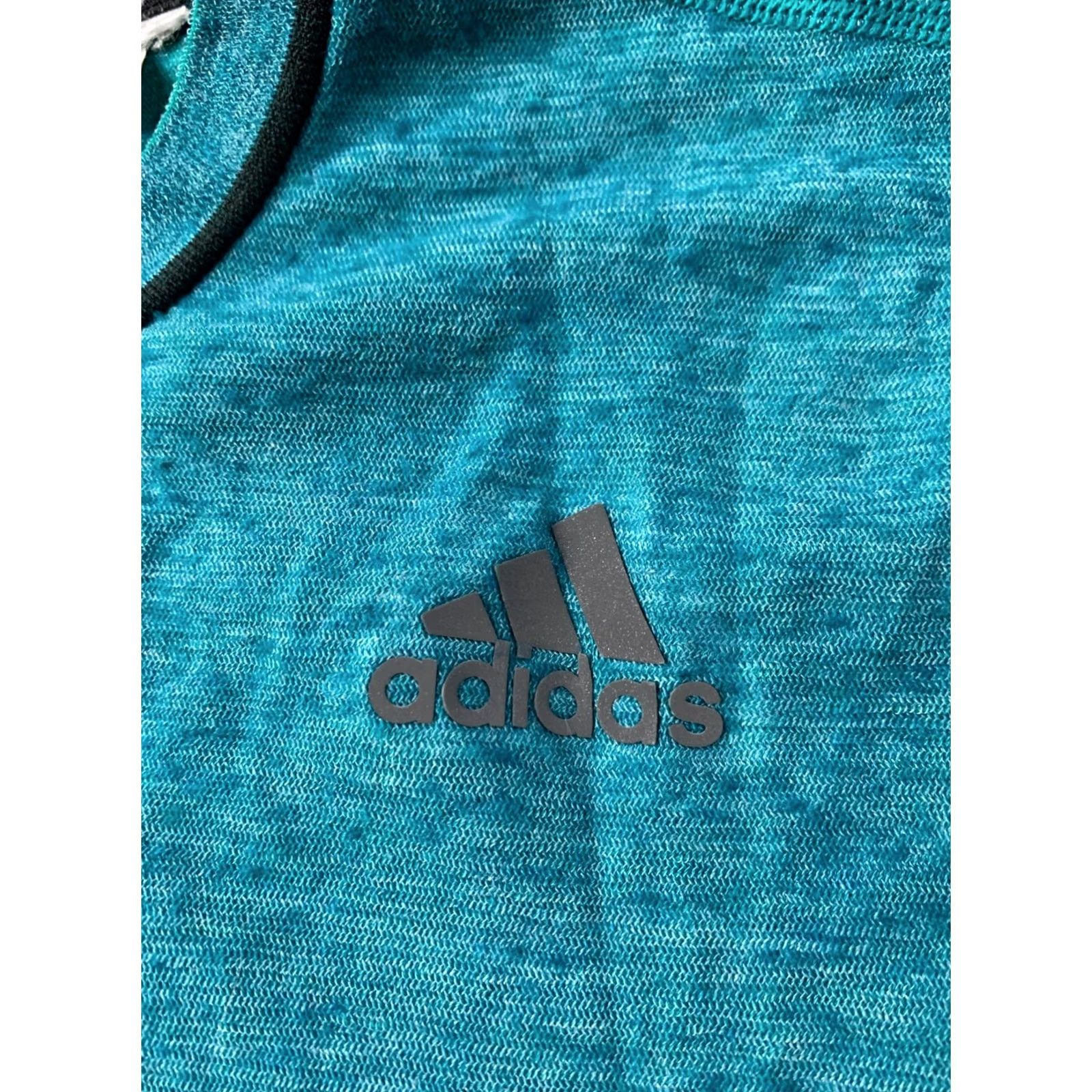 Adidas ADIDAS Adistar Running T-Shirt Men M Green and Black Short Sleeve Crew Neck 2015 Training Jersey Size US M / EU 48-50 / 2 - 3 Thumbnail