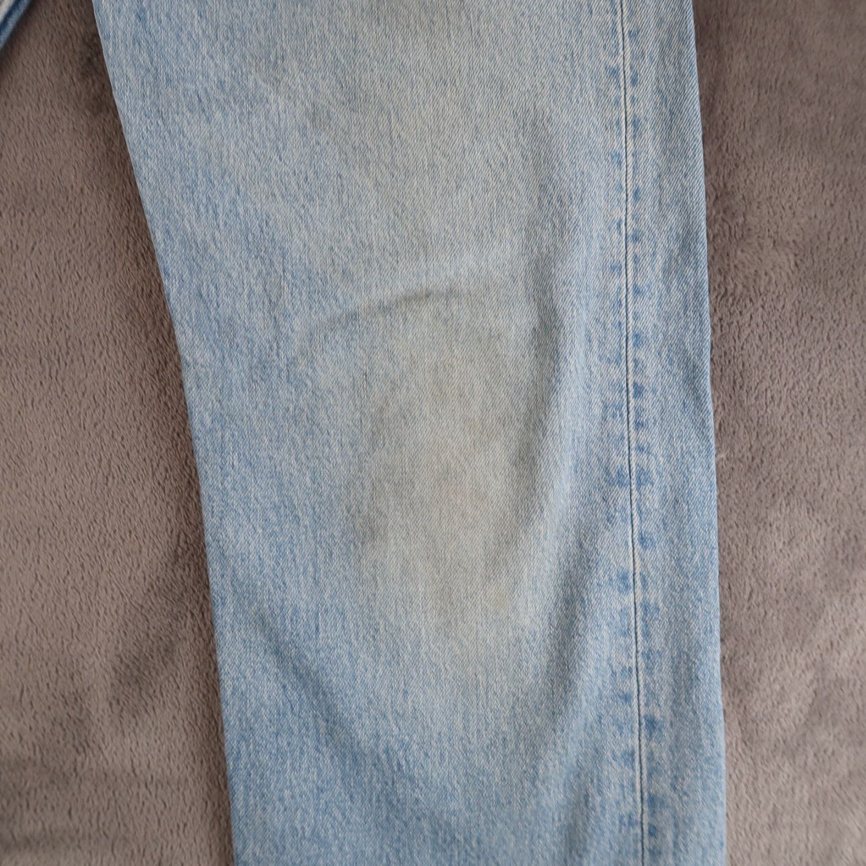Levi's VINTAGE Levi's 501 Jeans 36x32 (33x30.5) Blue Denim Mens USA - 5-Pocket Button Closure Distressed Regular Fit 90s 501 Series Size US 36 / EU 52 - 3 Thumbnail