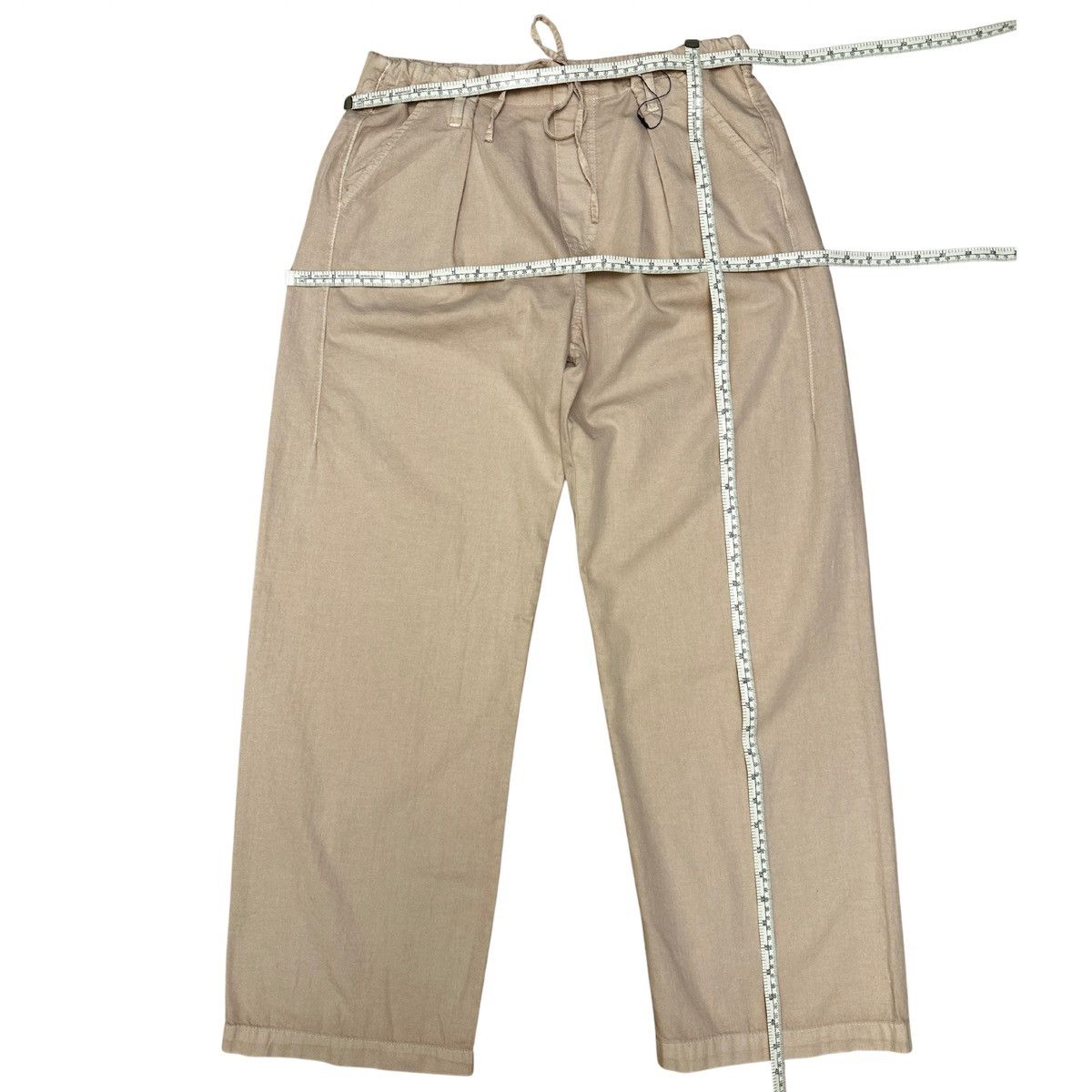 Zara ZARA Woman Pink Linen Blend Wide Leg Pants Trousers EUR 38 Size 30" / US 8 / IT 44 - 7 Thumbnail