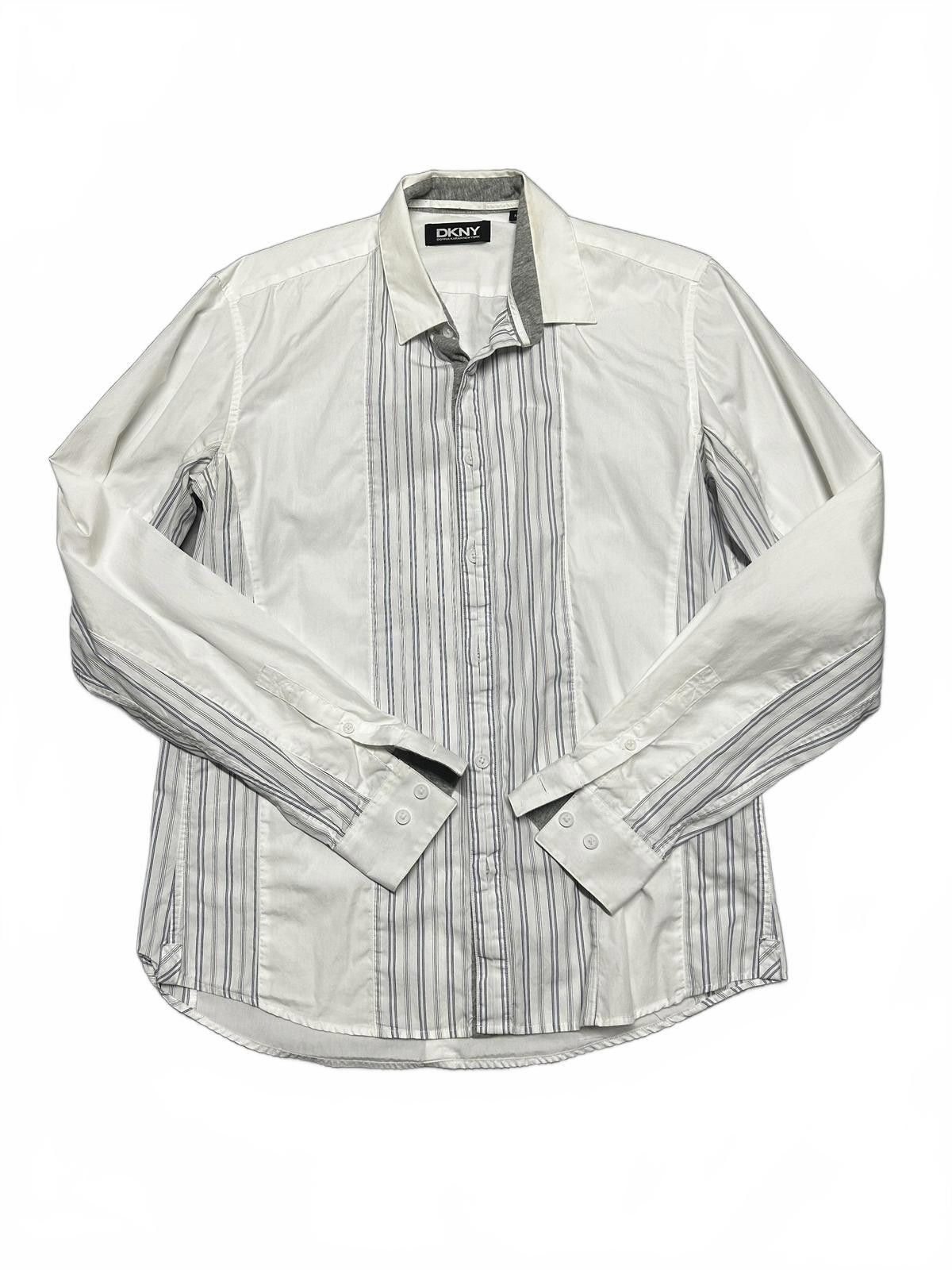 DKNY DKNY Elegant Striped Button-Up Shirt - Size M Size US M / EU 48-50 / 2 - 2 Thumbnail