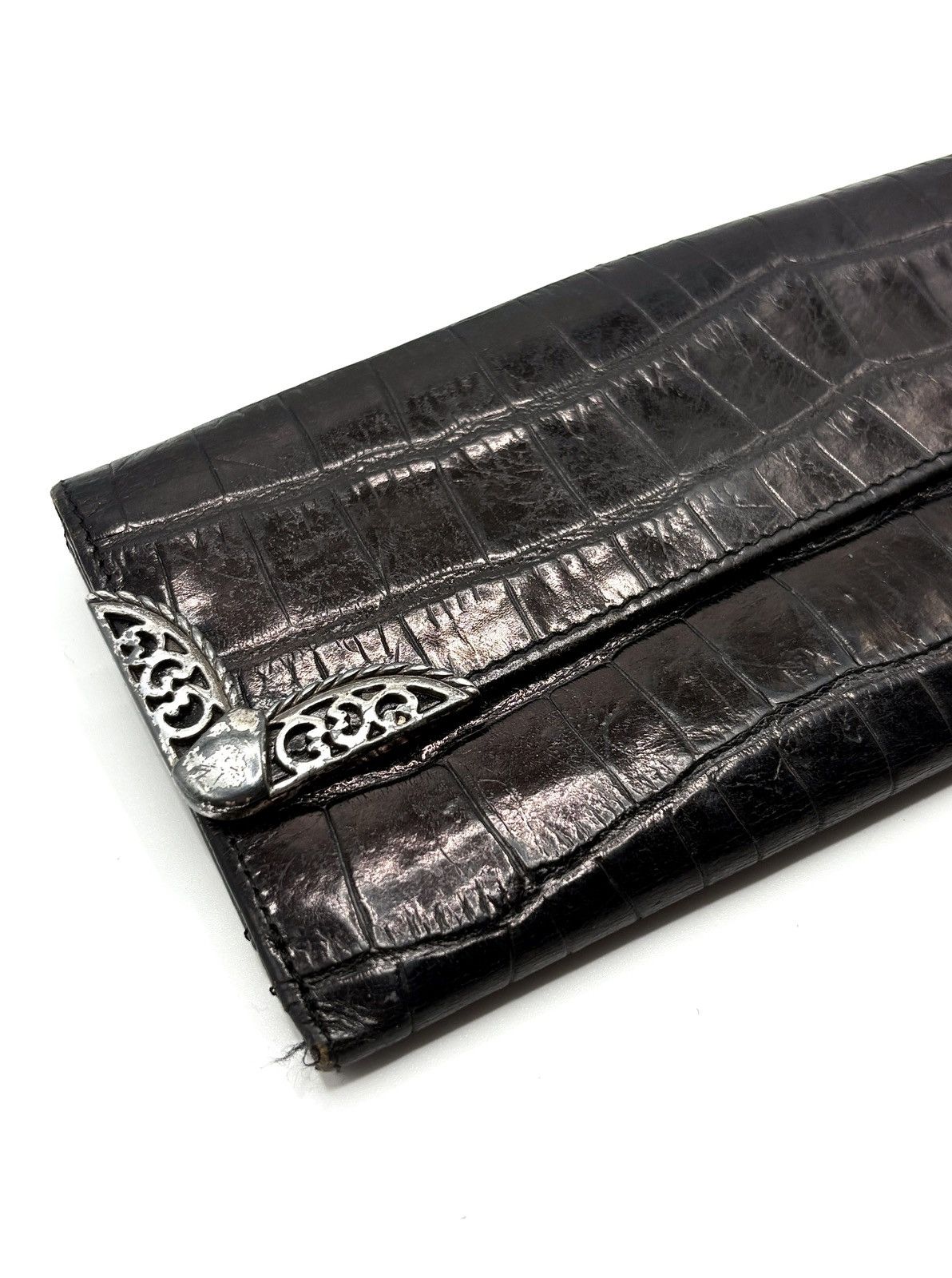 Brighton Brighton Croc-Embossed Leather Wallet Size ONE SIZE - 10 Thumbnail