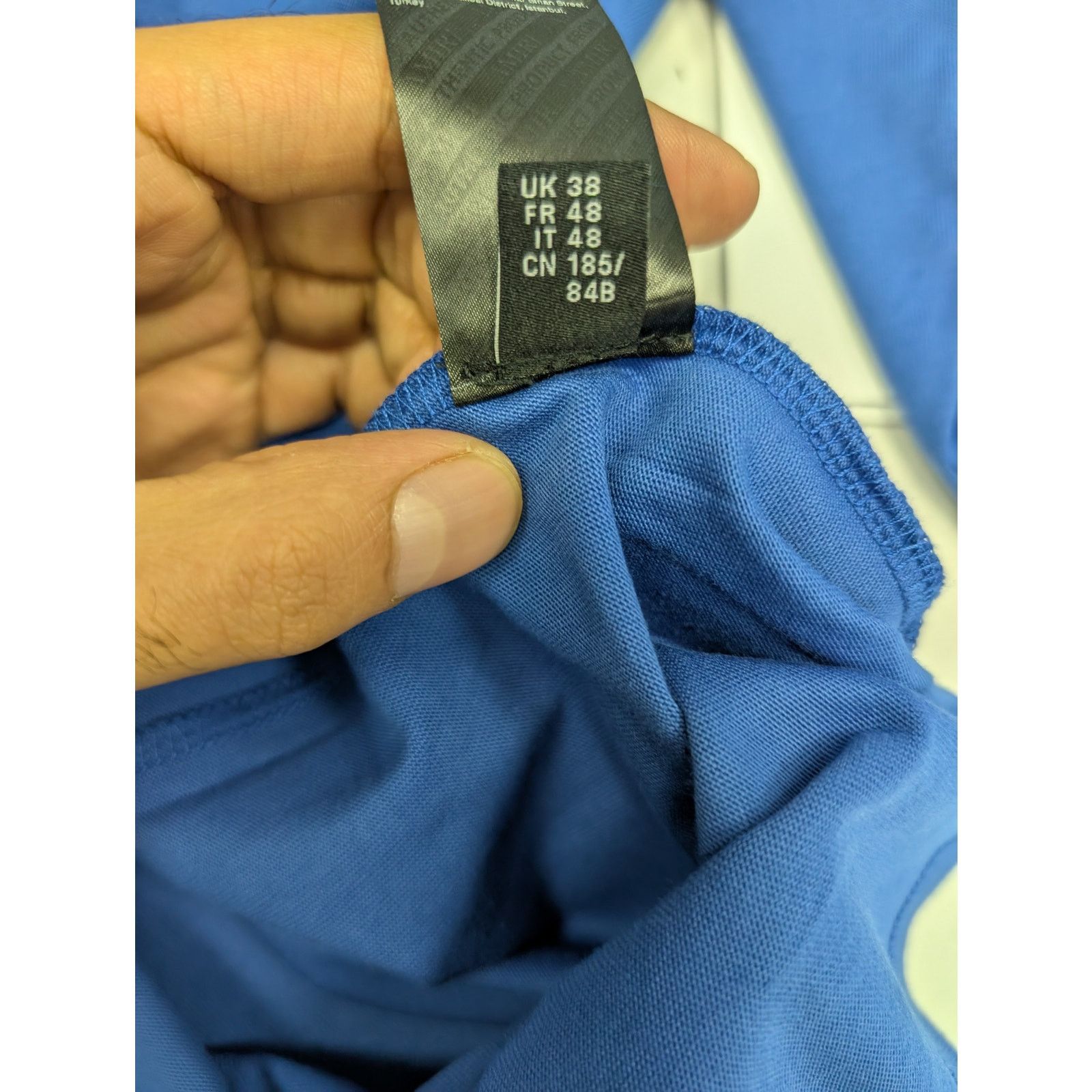 Amiri o1rshd1 Bones Stacked Long Sleeve Tee T-Shirt in Blue Size US M / EU 48-50 / 2 - 12 Thumbnail