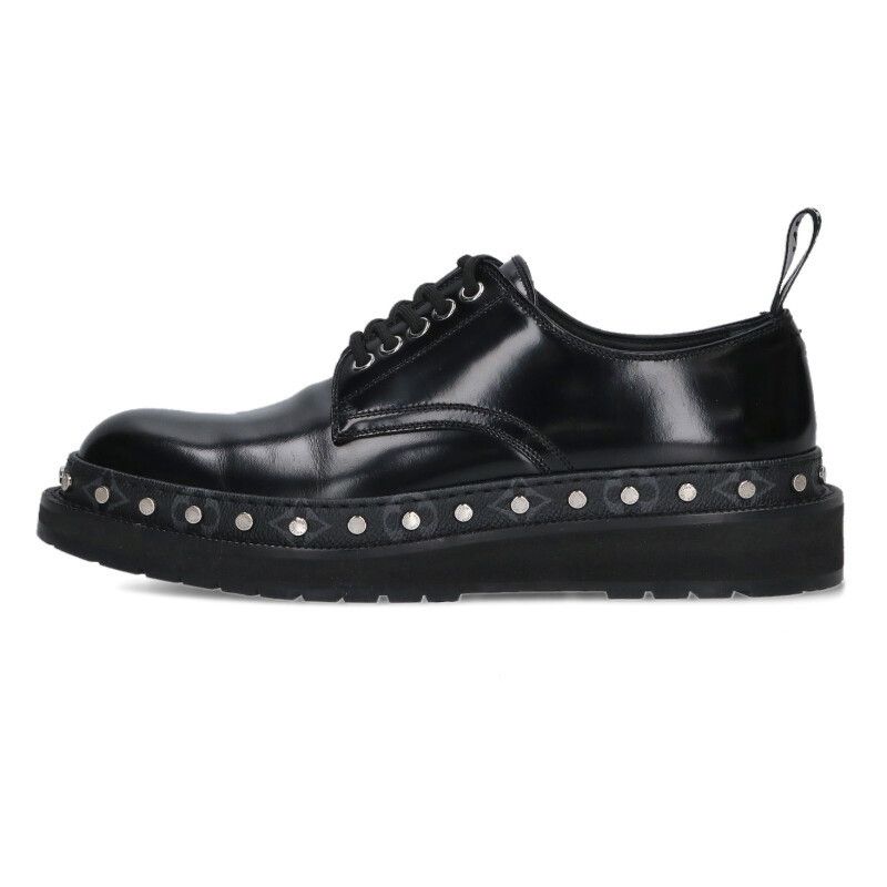 Louis Vuitton Louis Vuitton Stud Shoes Black x Silver Size 7 Size US 7 / EU 40 - 1 Thumbnail