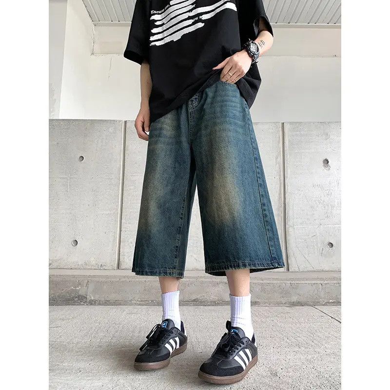 Japanese Brand × Jean Retro loose wide leg straight leg jeans Size US 32 / EU 48 - 4 Thumbnail