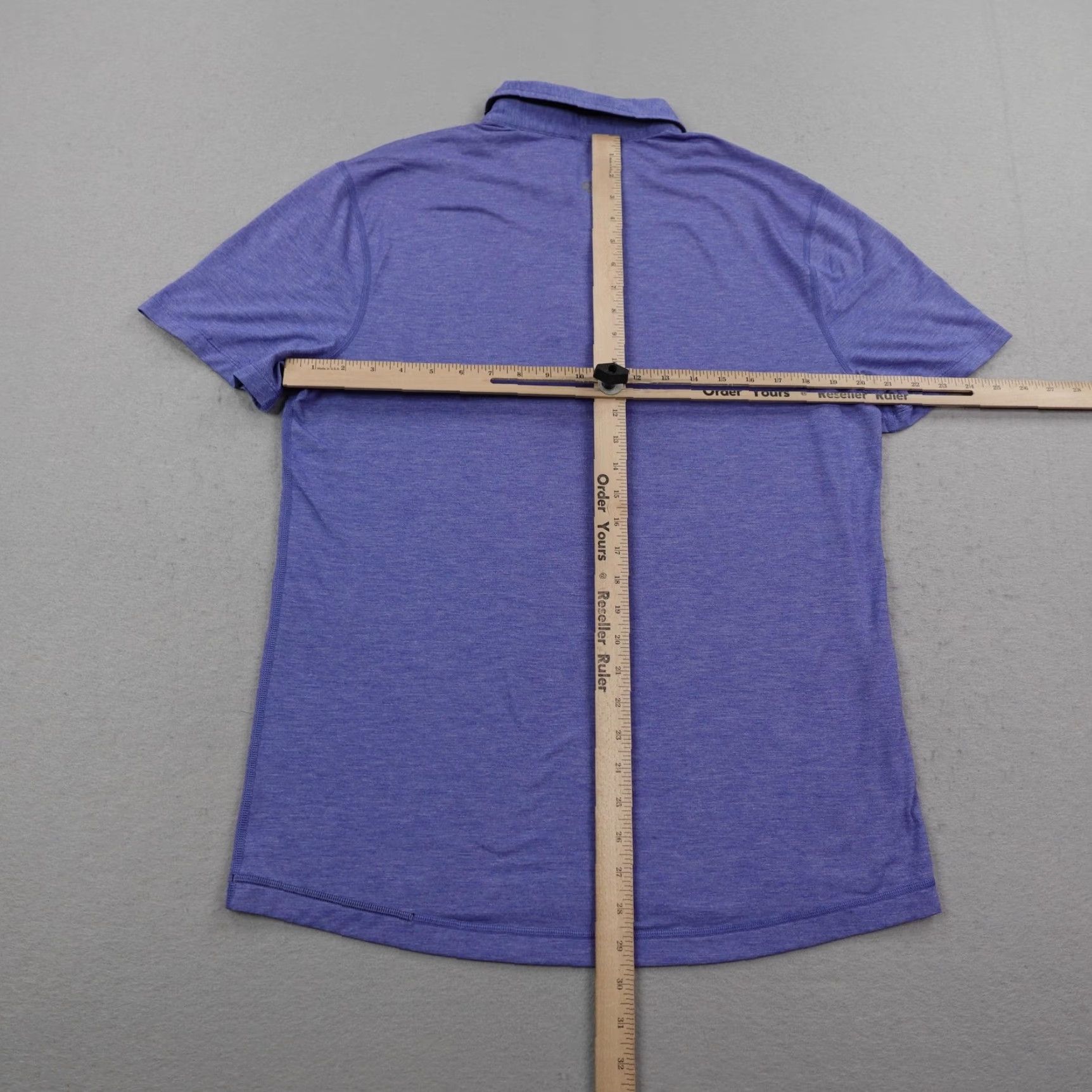 Lululemon Lululemon Polo Shirt Mens Large Blue Evolution Performance Golf Athletic Flex ^ Size US M / EU 48-50 / 2 - 4 Thumbnail