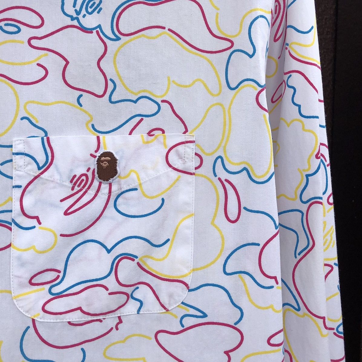 Bape Neon Camo Button Up Shirt Size US S / EU 44-46 / 1 - 3 Thumbnail