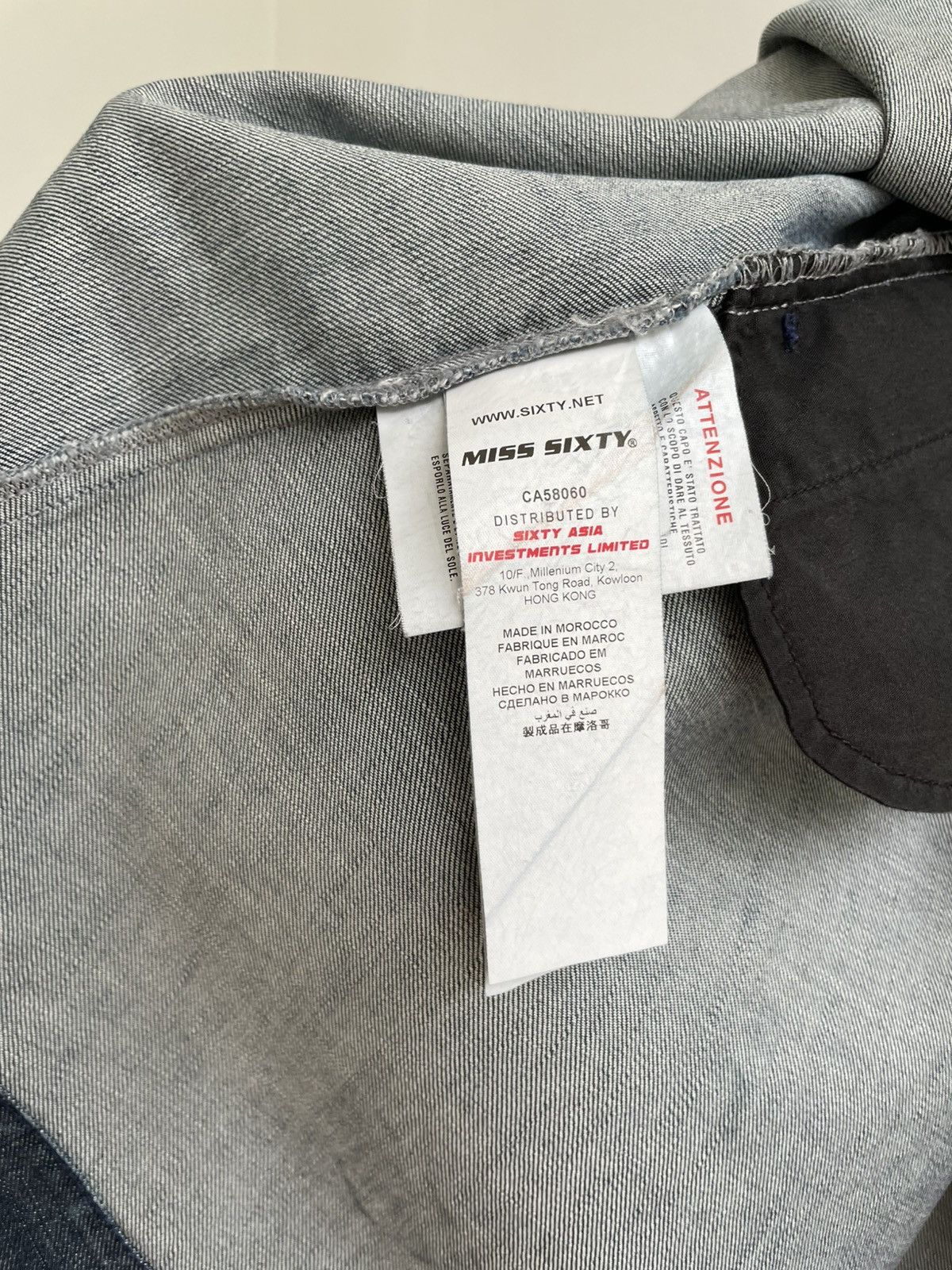 Miss Sixty Miss Sixty Vintage Y2K Denim Doris Midi Skirt Avant Garde Size 34" / US 12 / IT 48 - 22 Thumbnail