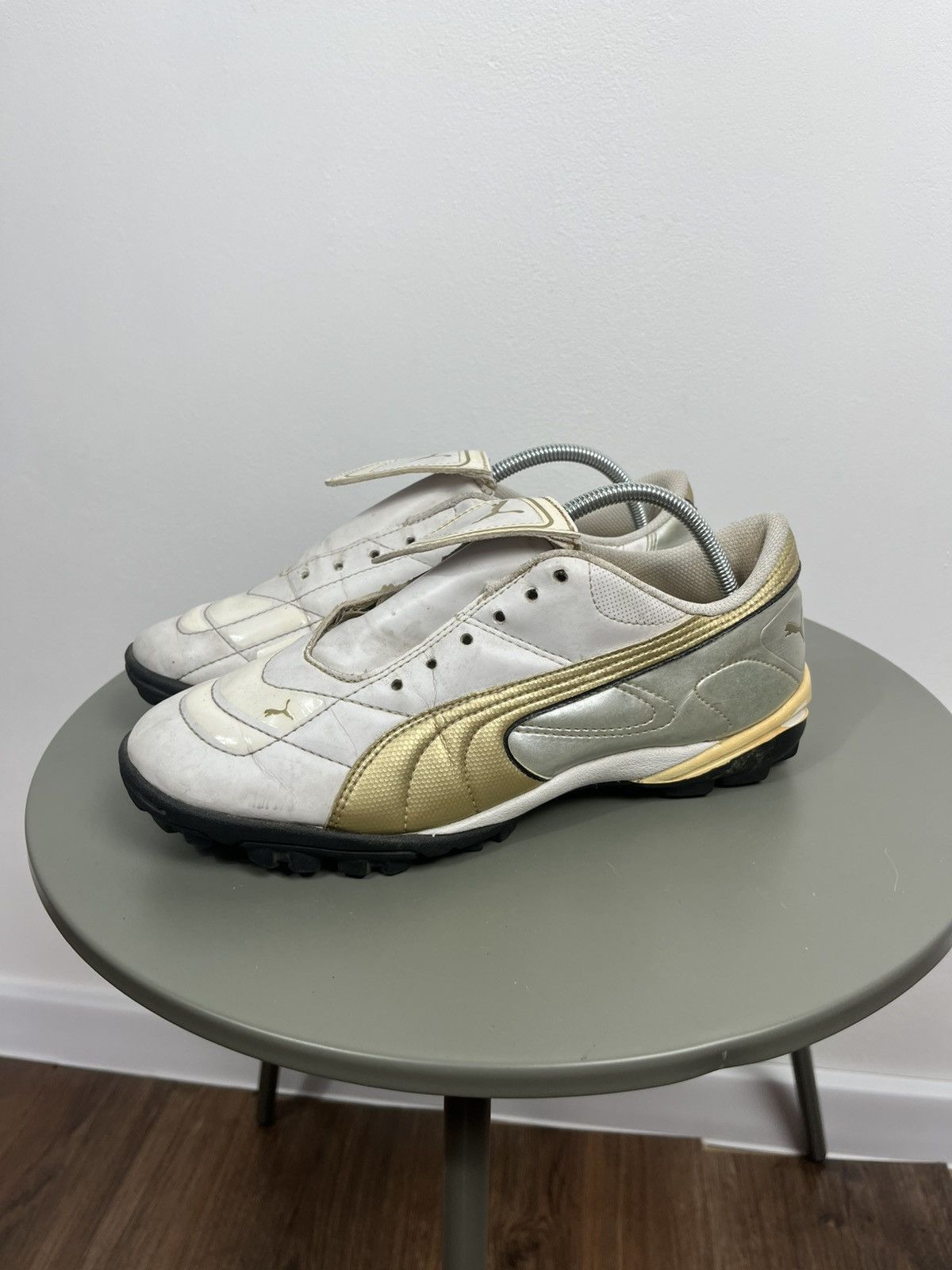 Puma Vintage Puma Gold White Soccer Shoes Size 40 (25.5 cm) Size US 7.5 / EU 40-41 - 4 Thumbnail