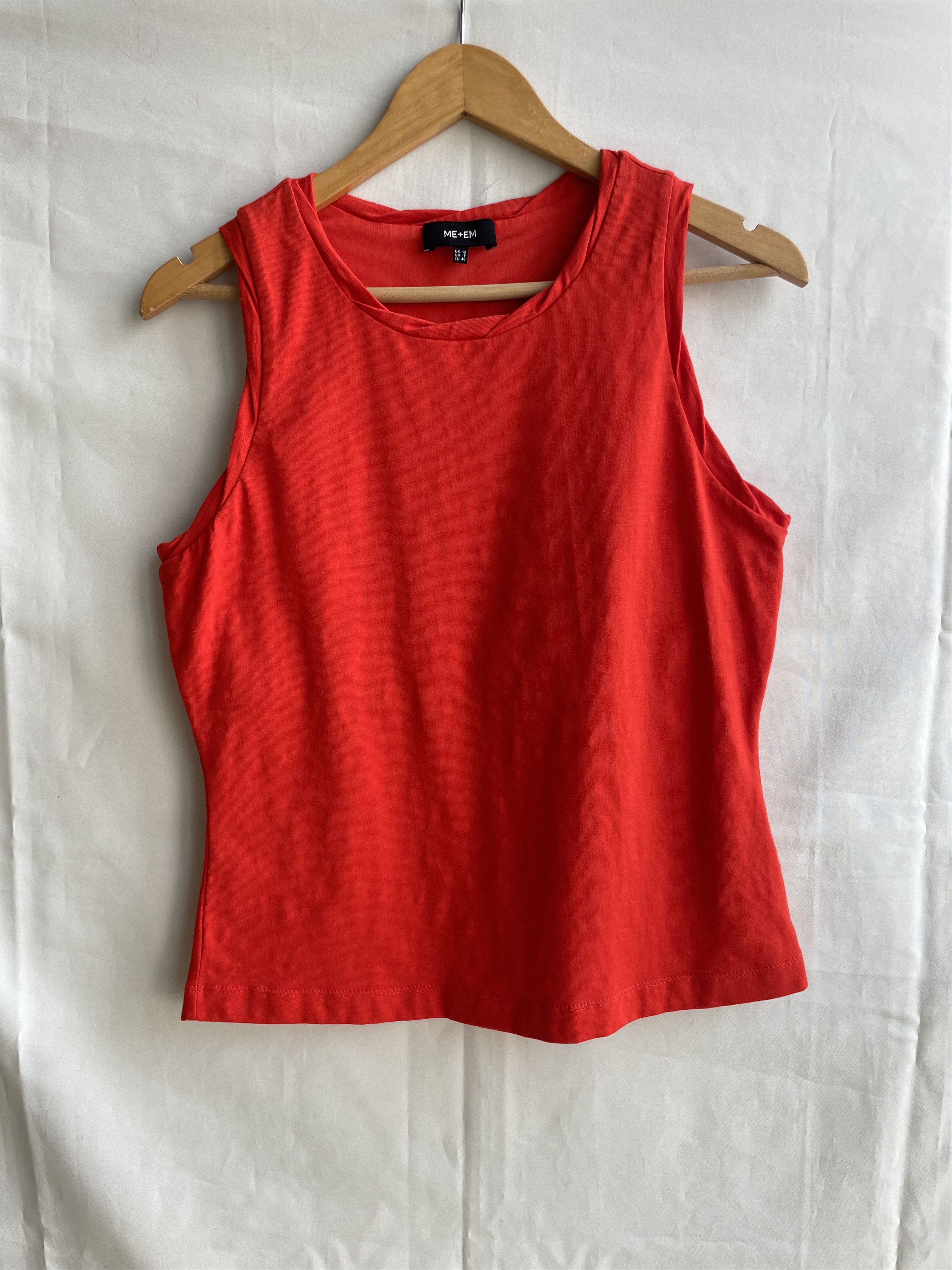 ME+EM Me+Em Cotton Tank Top Size UK 12/ US 8/ EUR 40 Size M / US 6-8 / IT 42-44 - 1 Thumbnail