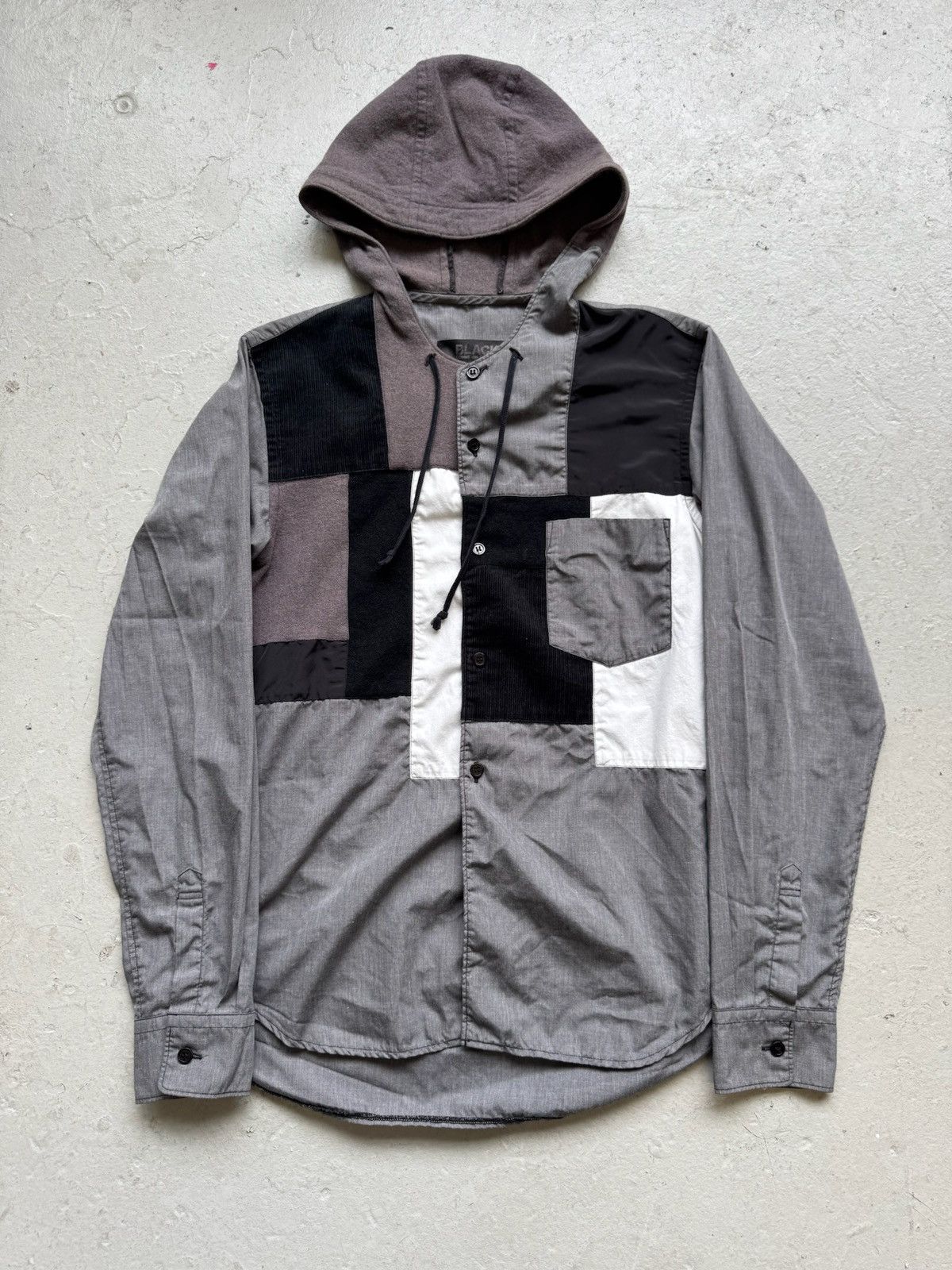 Comme des Garcons Black Comme Des Garcons Black AD2013 Patchwork Sweathshirt Size US S / EU 44-46 / 1 - 1 Thumbnail