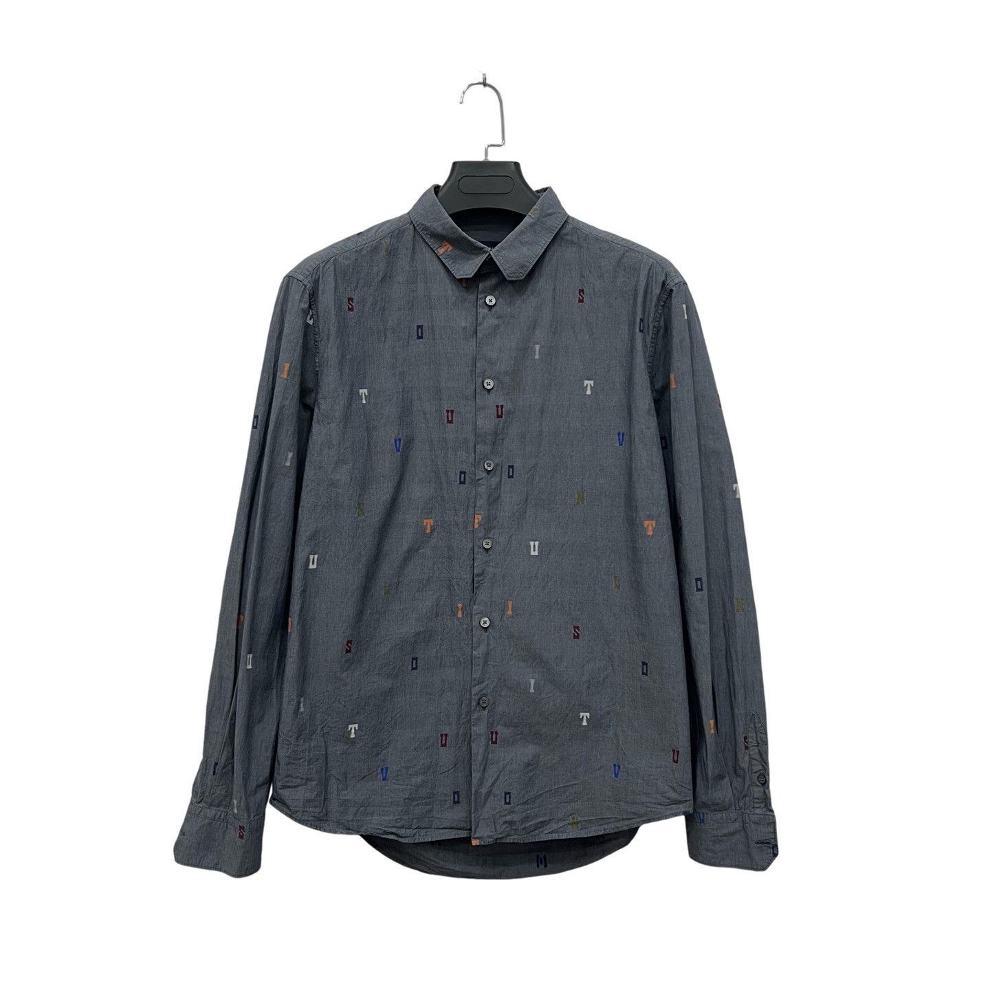 Louis Vuitton Louis Vuitton Gray Monogram Shirt Size US XL / EU 56 / 4 - 1 Thumbnail