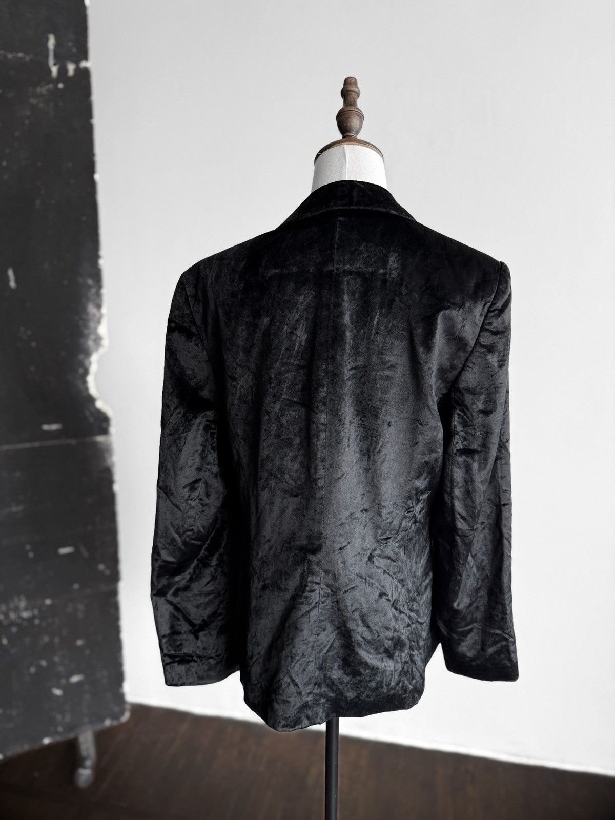 Laura Ashley Laura Ashley Crushed Velvet Single Button Blazer Jacket Size L / US 10 / IT 46 - 4 Thumbnail