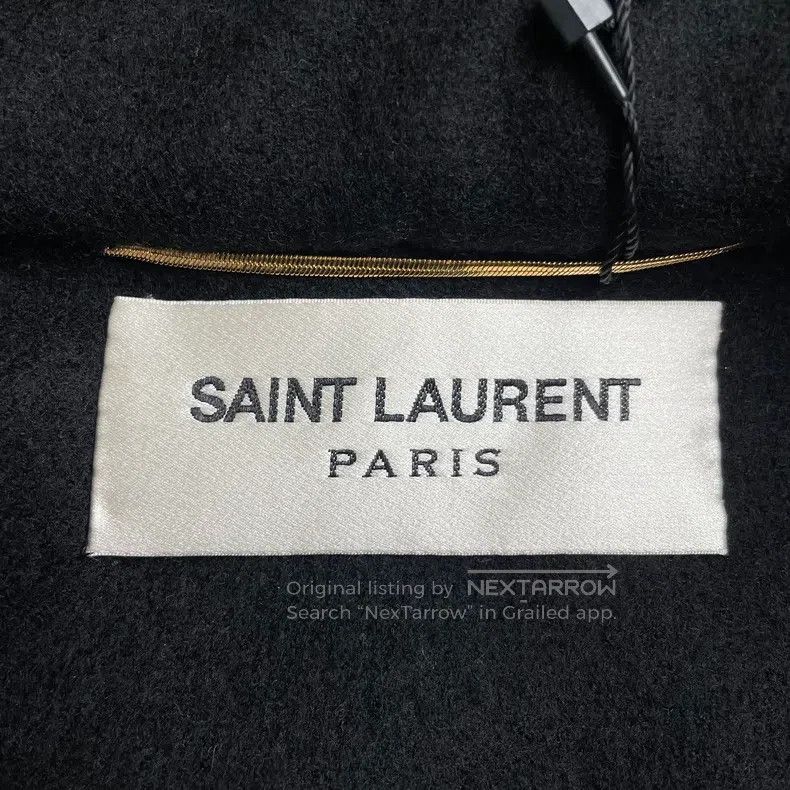 Saint Laurent Paris Saint Laurent Paris Black Cloak Pure Wool Overcoat Size XS / US 0-2 / IT 36-38 - 4 Thumbnail