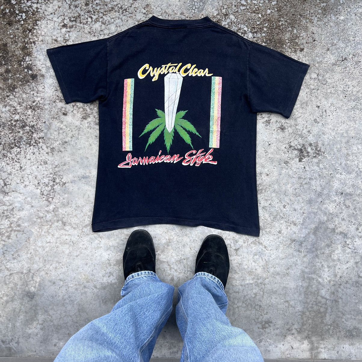 Bob Marley × Vintage VINTAGE WEED CRYSTAL CLEAR Size US M / EU 48-50 / 2 - 2 Thumbnail