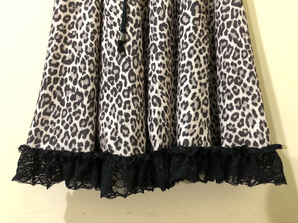 Vintage Avant Garde Dress Leopard Ruffle Adjustable Strap Style Size M / US 6-8 / IT 42-44 - 5 Thumbnail