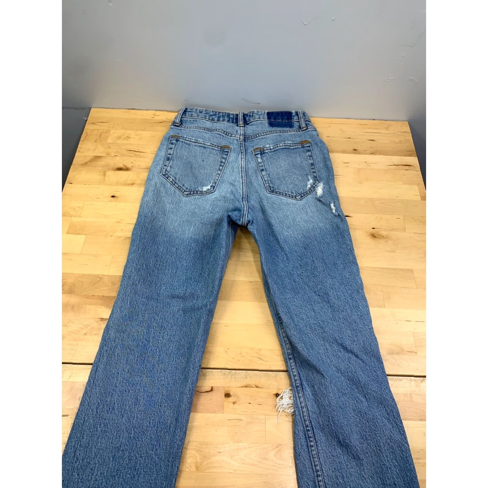 Abercrombie & Fitch VINTAGE Abercrombie & Fitch Jeans Women 25 Blue 90s Love High Rise Straight 27 In Inseam Mens? Size 42" / US 20 - 7 Thumbnail