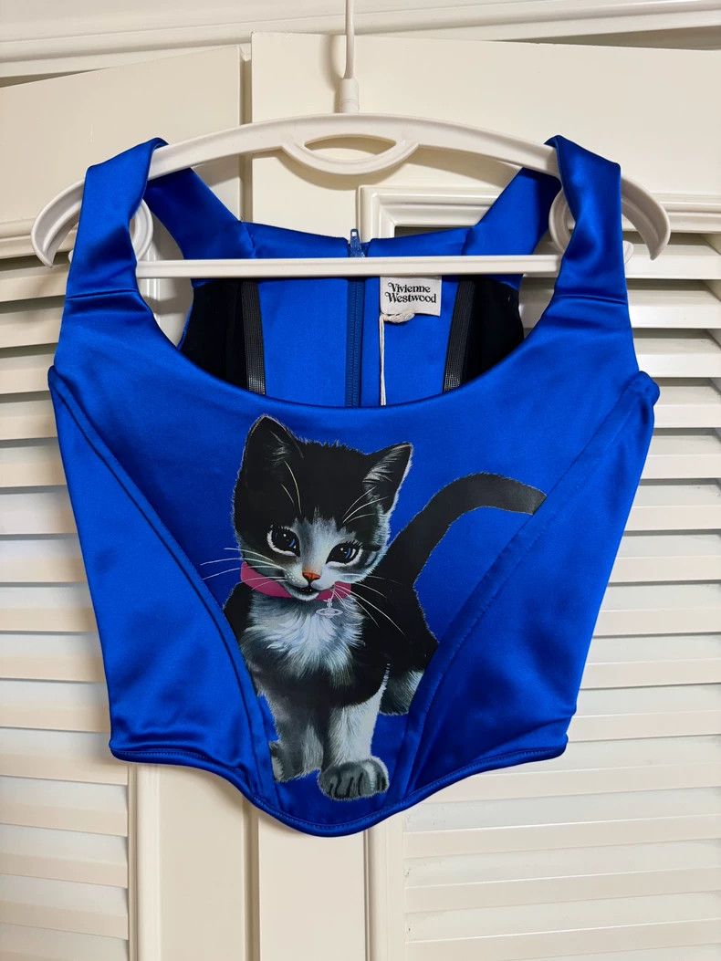 Vivienne Westwood Vivienne Westwood sizeUK10/US6 Dark blue kitten bra Size S / US 4 / IT 40 - 1 Thumbnail