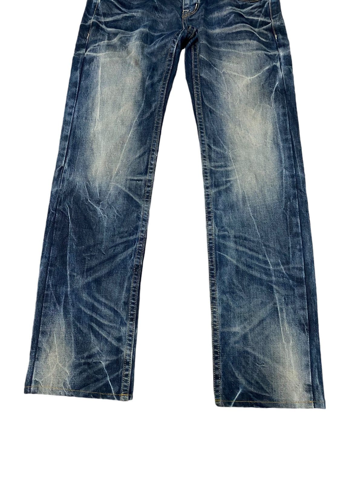 Japanese Brand Red peppers skulls x designer flare jeans Size US 32 / EU 48 - 6 Thumbnail