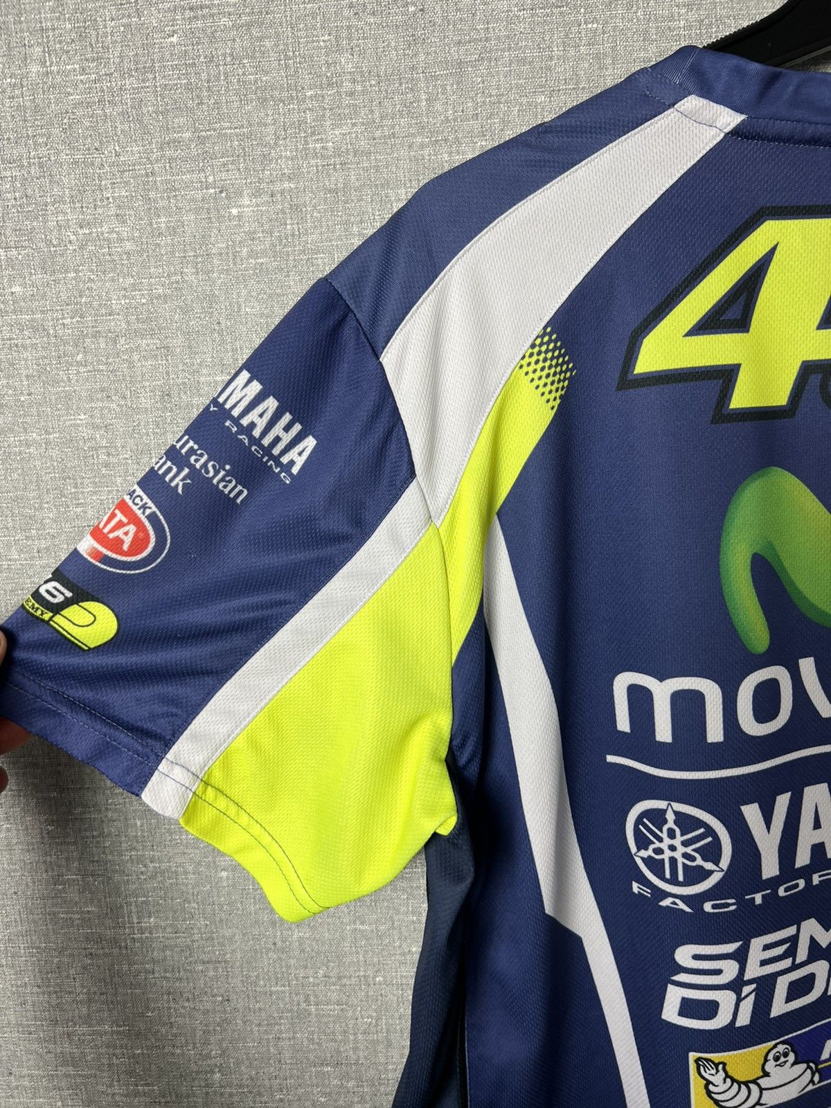 NASCAR Valentino Rossi VR46 Yamaha The Doctor Racing Jersey Tee Size US XL / EU 56 / 4 - 13 Thumbnail