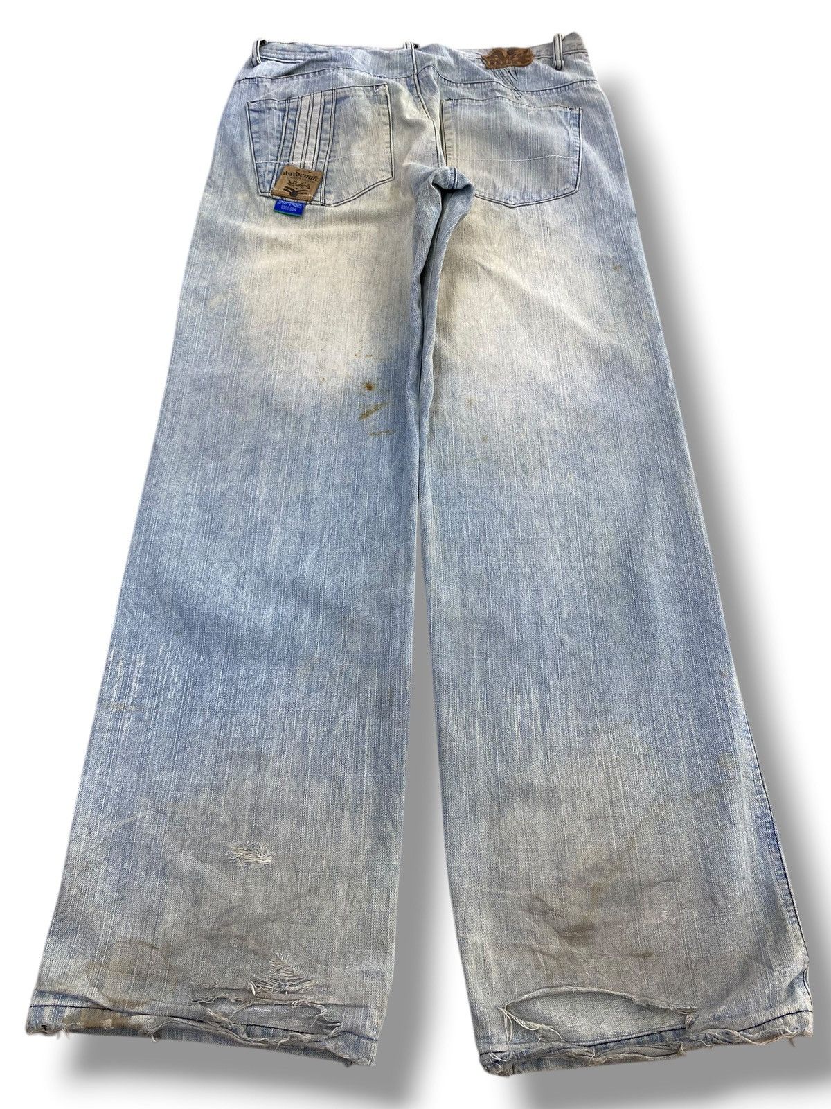 Japanese Brand Japanese Brand Light Faded Wash Style Loose Jeans Size US 34 / EU 50 - 3 Thumbnail
