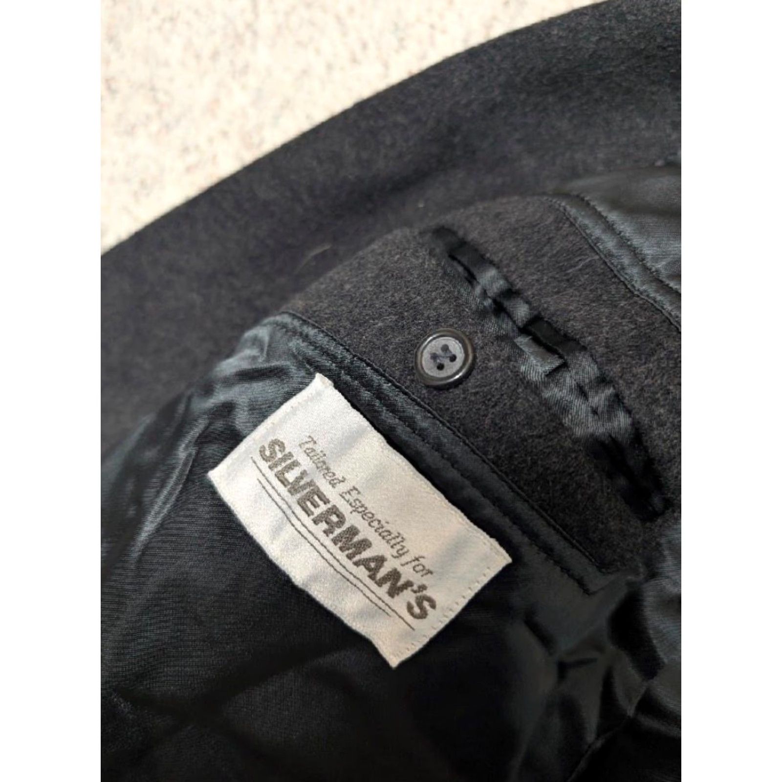 Vintage VINTAGE overcoat black XL 46R double breasted thick flannel wool coat Mens Size US XL / EU 56 / 4 - 5 Thumbnail