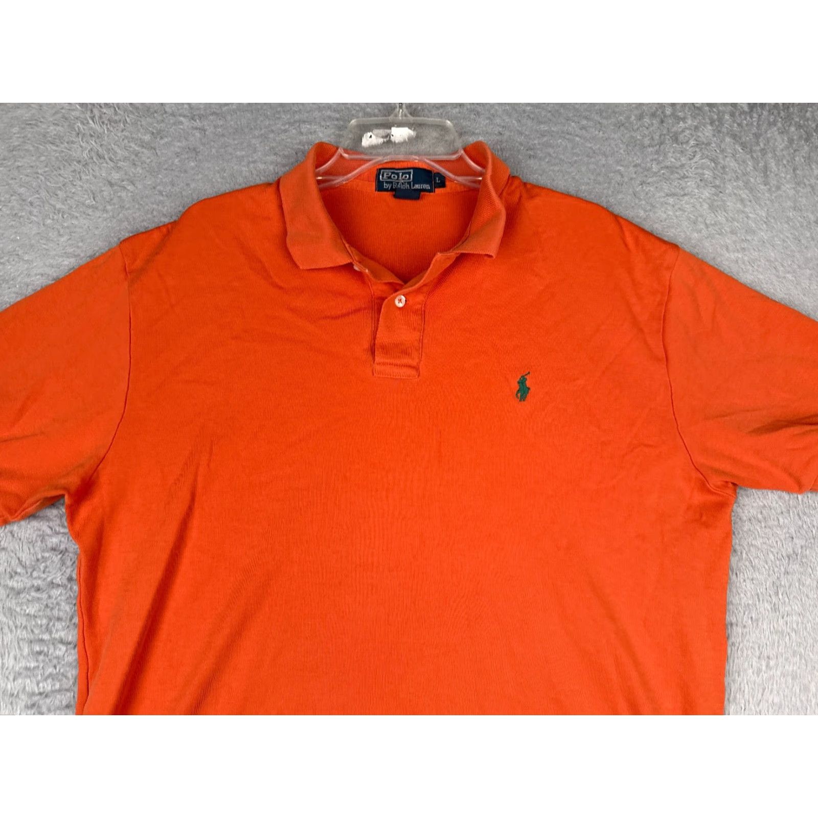 Ralph Lauren VINTAGE Ralph Lauren Polo Shirt Mens Large Orange Short Sleeve Cotton Polo Shirt Size US L / EU 52-54 / 3 - 4 Thumbnail