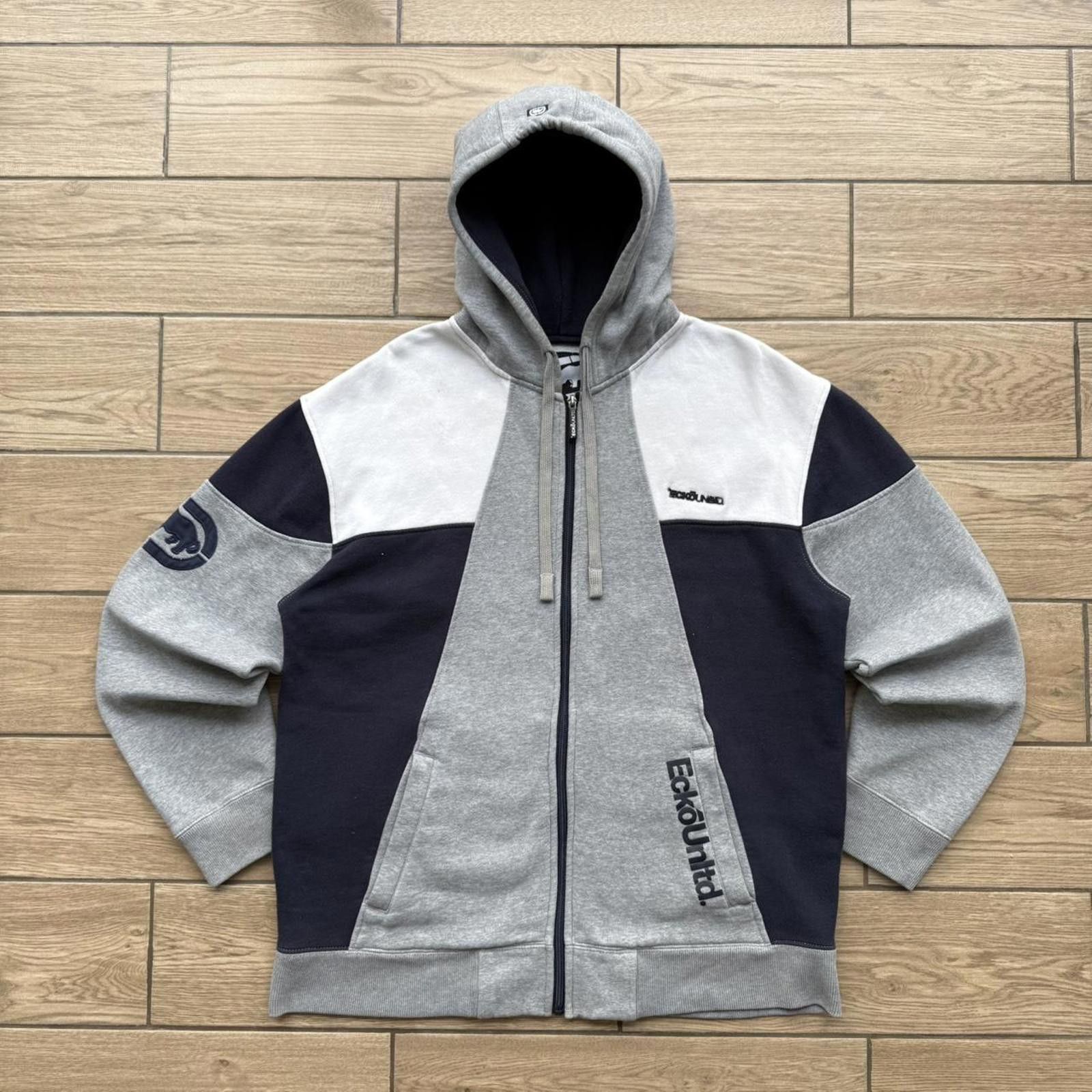 Ecko Unltd. Y2K Ecko Unltd. Gray Zip Up Jacket 00s Skater Men’s Size XL Size US XL / EU 56 / 4 - 1 Thumbnail