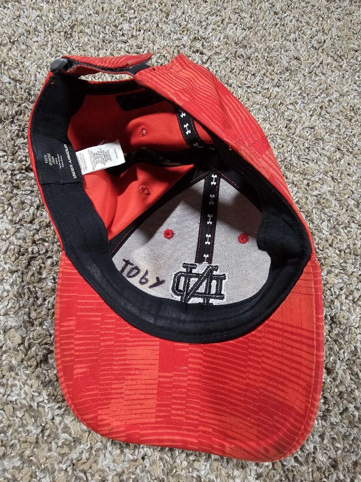 Under Armour Under Armour Notre Dame Baseball Hat Youth Red Strapback Size ONE SIZE - 9 Thumbnail