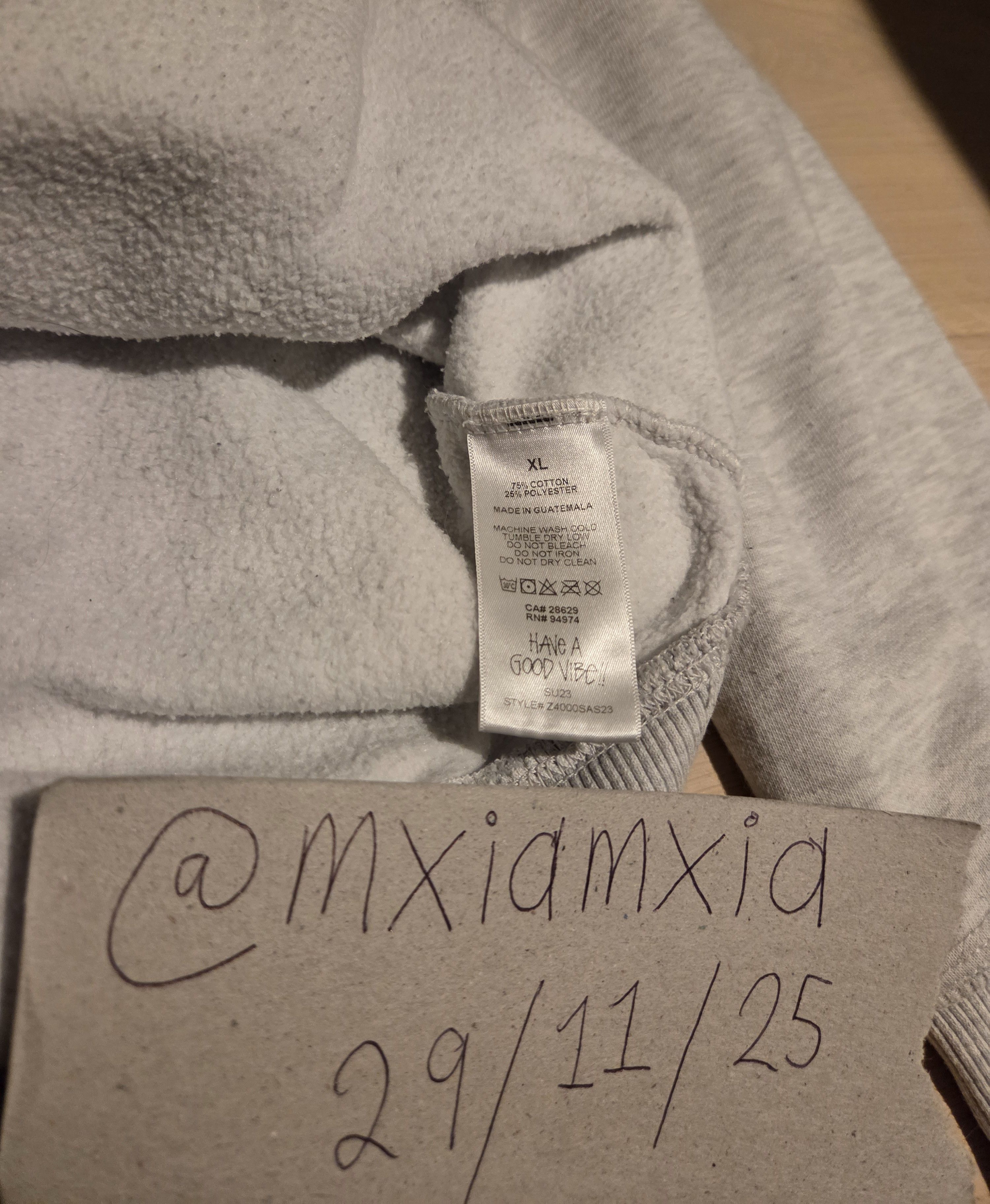 Stussy Stüssy Paris Hoodie Ash Heather Size US XL / EU 56 / 4 - 7 Thumbnail