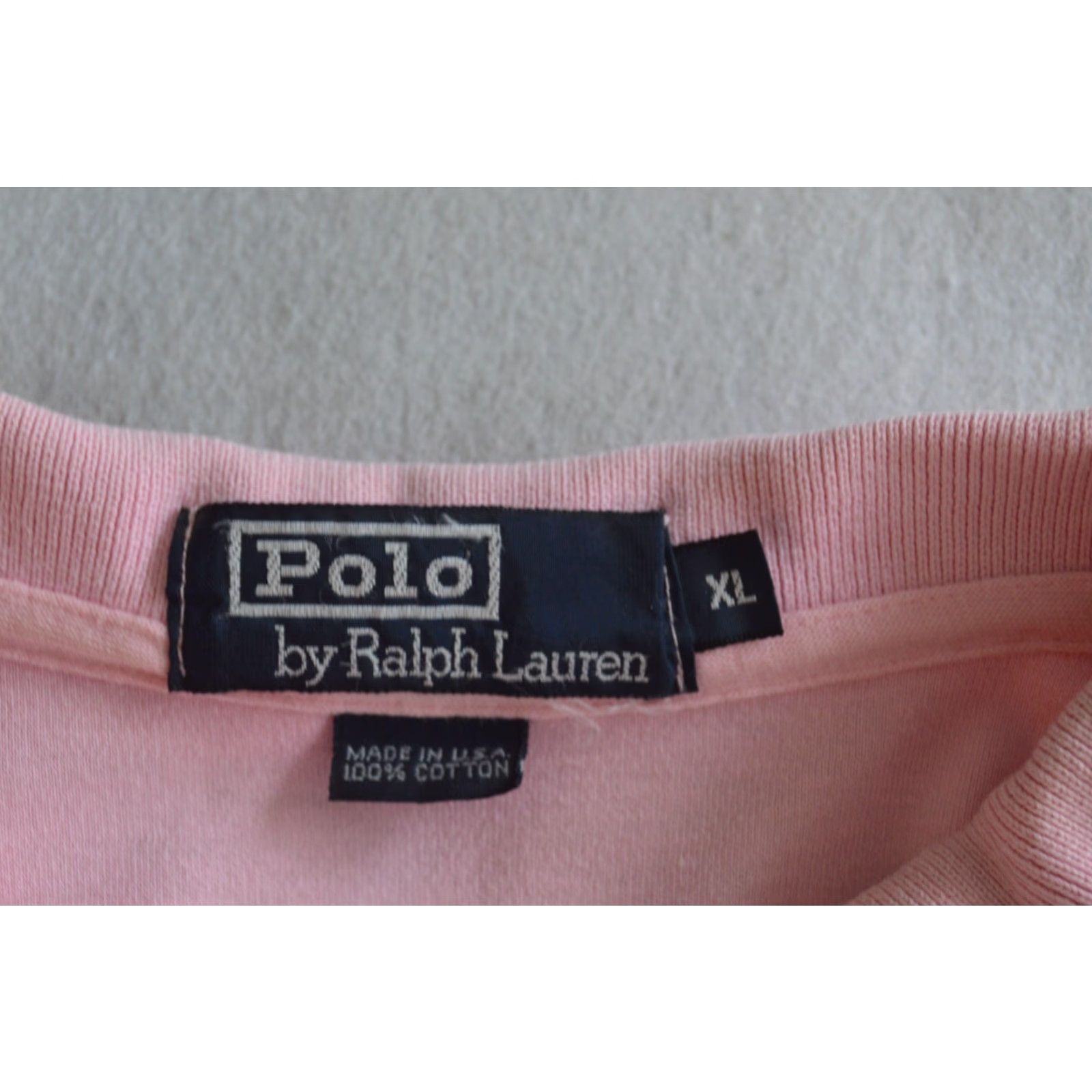 Ralph Lauren VINTAGE Ralph Lauren Polo Shirt Polo XL Pink USA Men Size US XL / EU 56 / 4 - 3 Thumbnail